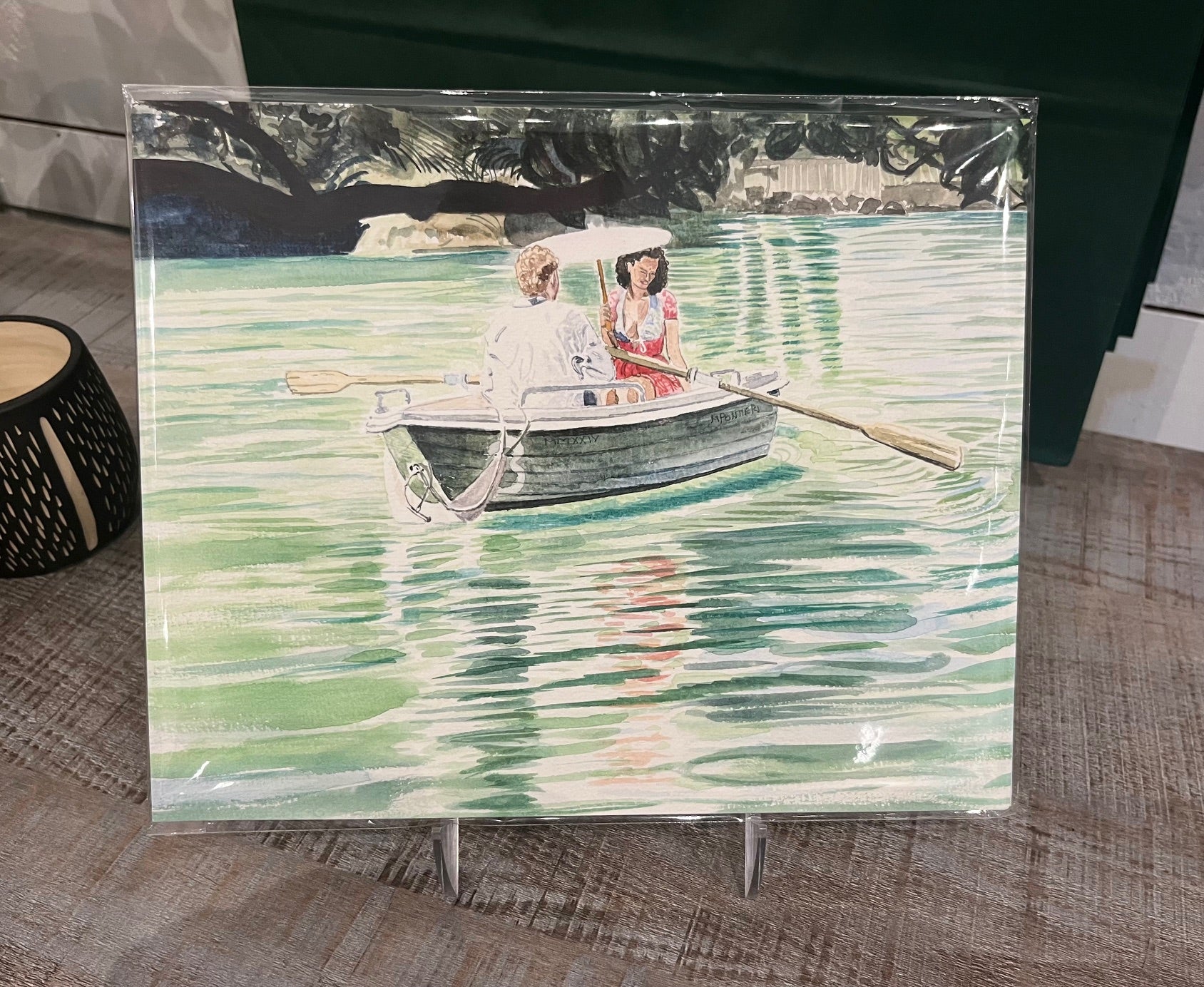 "Roman Rowboat" Original Watercolor by Micheal Pontieri