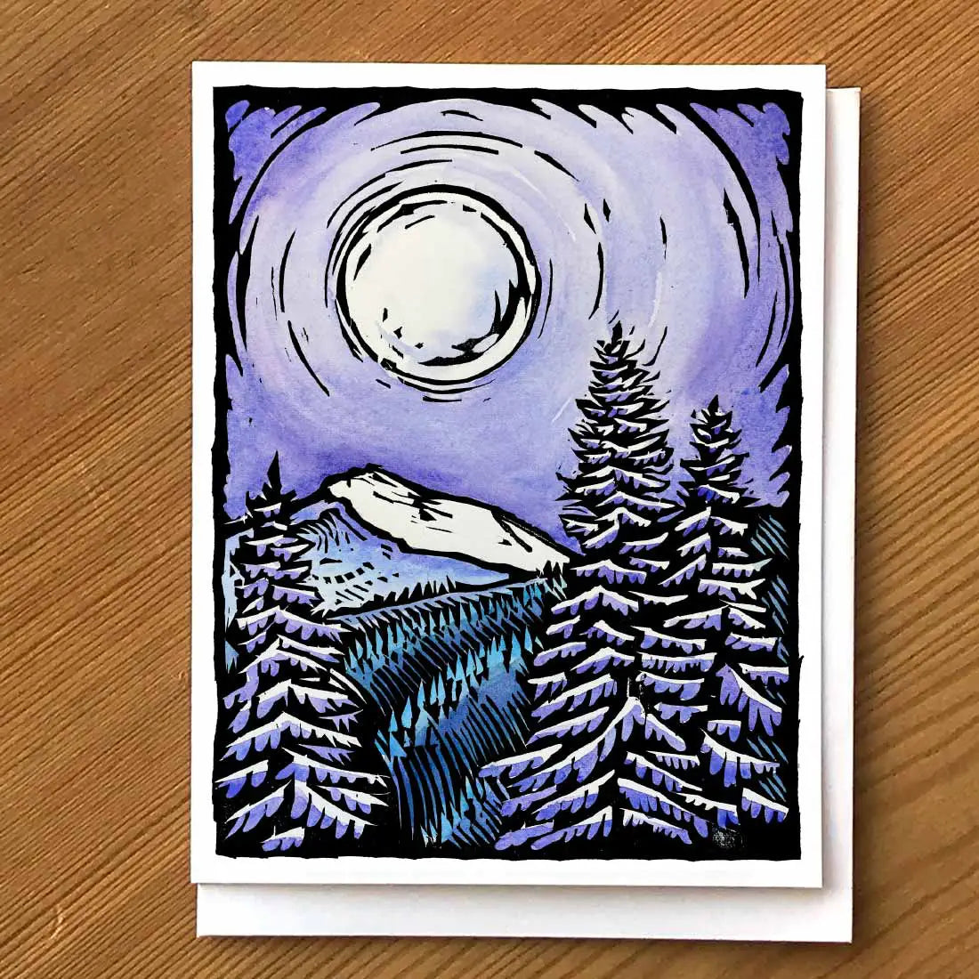 Illumination: Moonset at Dawn Notecard