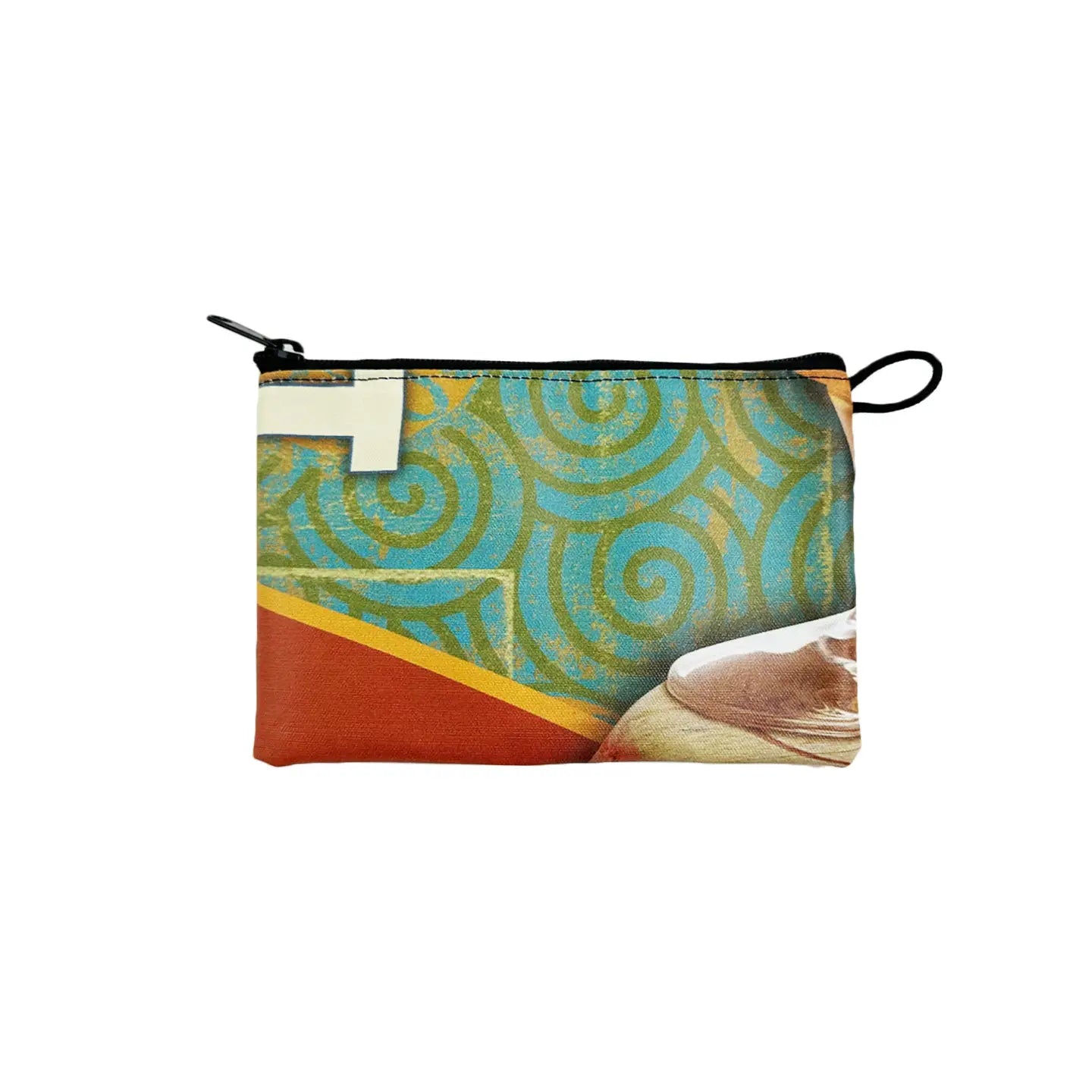 Large Zipper Pouch w/Liner- Banner Multi-Colored