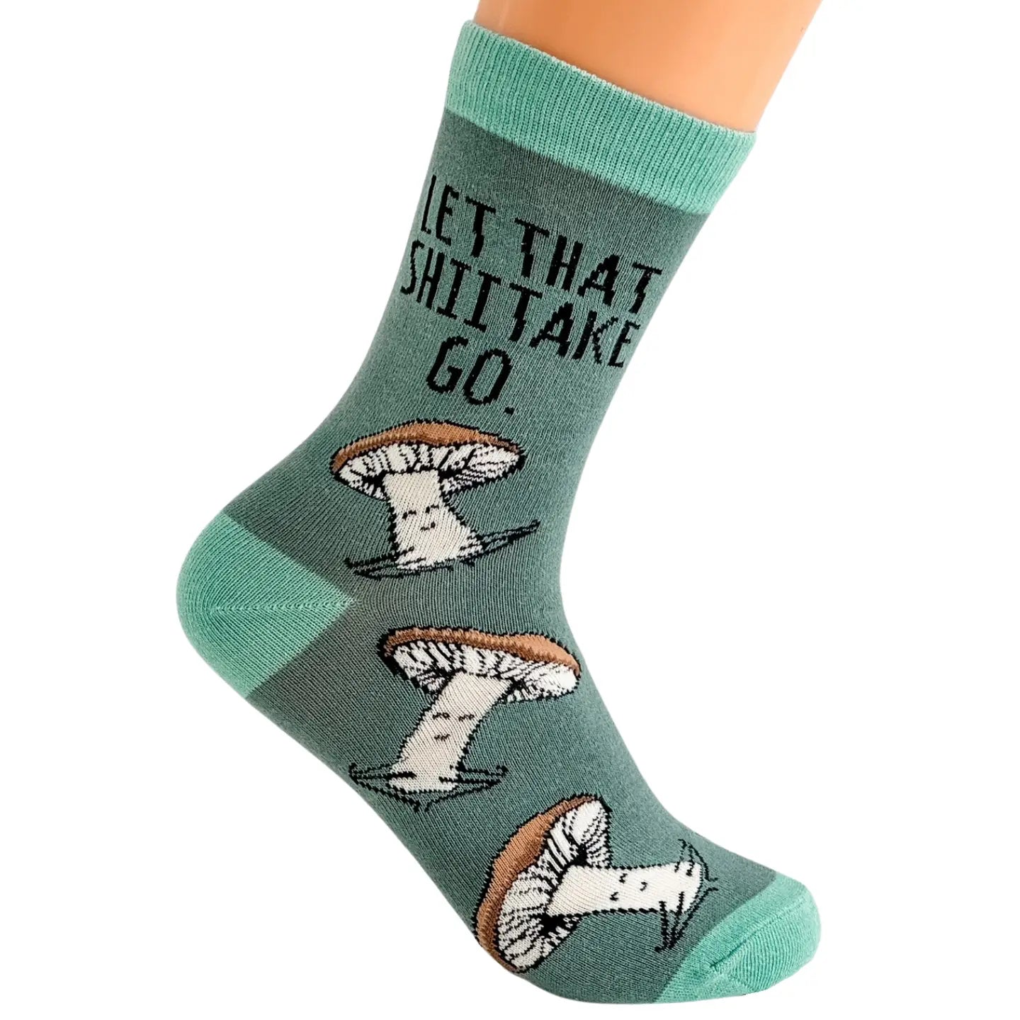 Let That Shiitake Go - Funny Socks