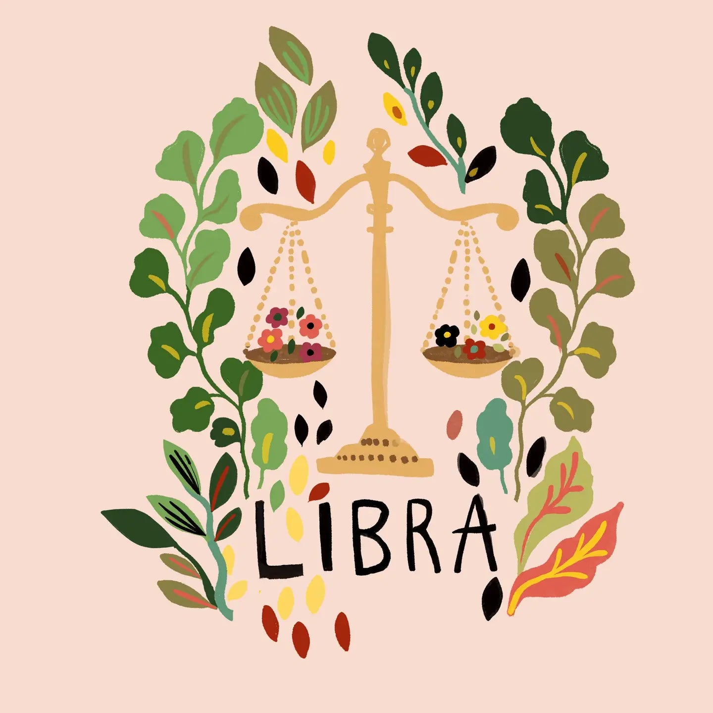 Libra Greeting Card