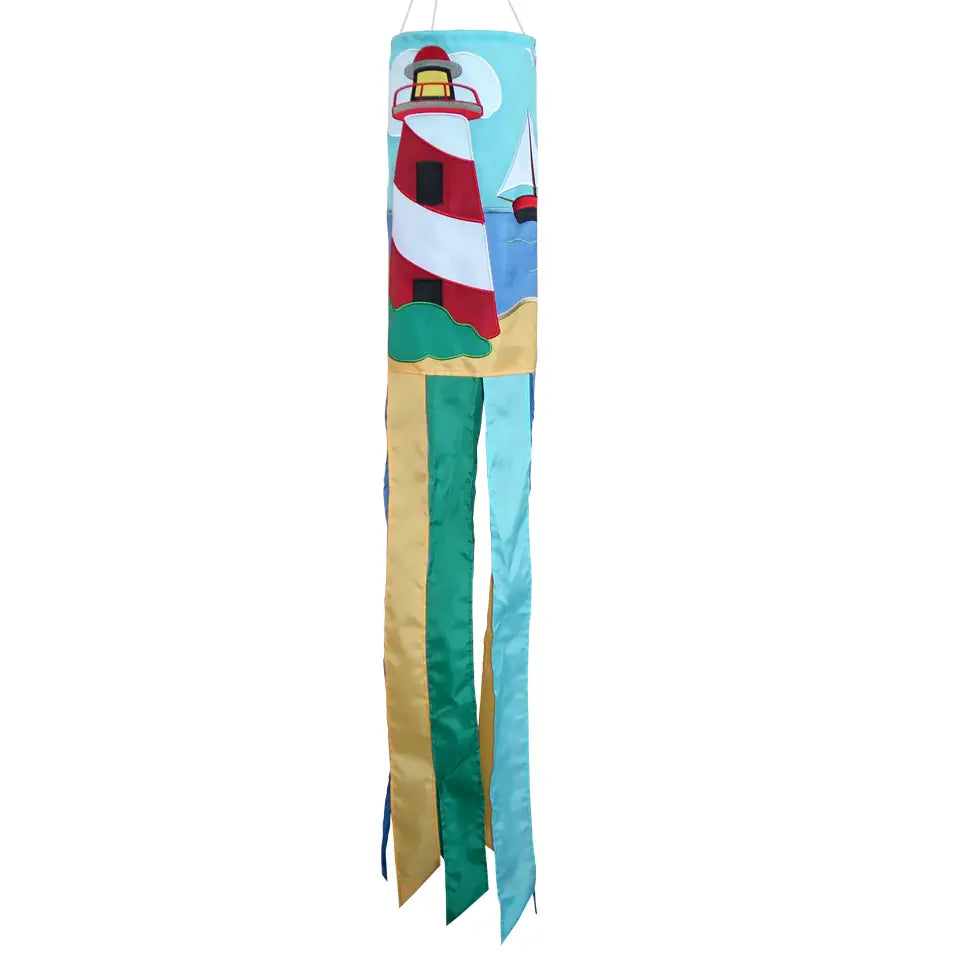 Coastal Lighthouse and Boat  40" Windsock