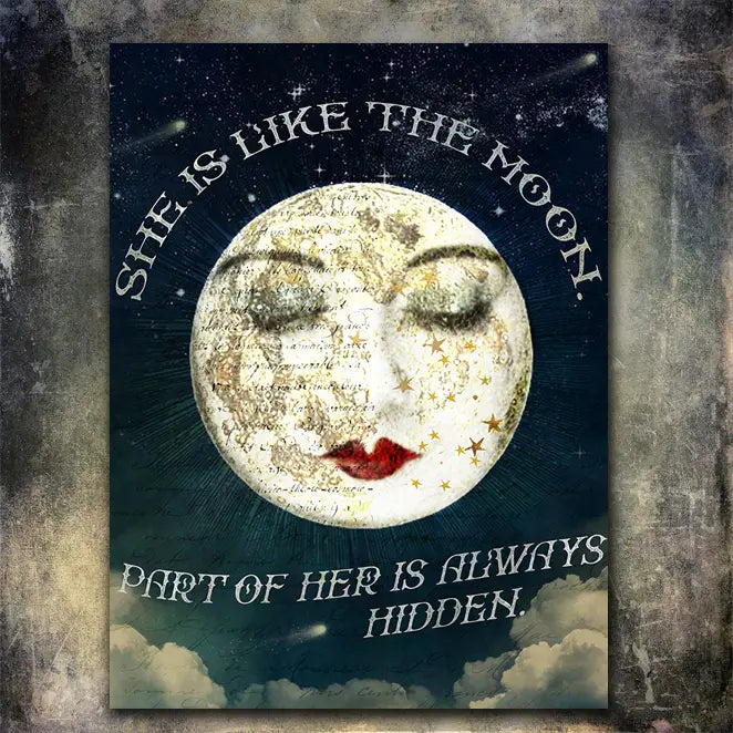 Like the Moon Greeting Card