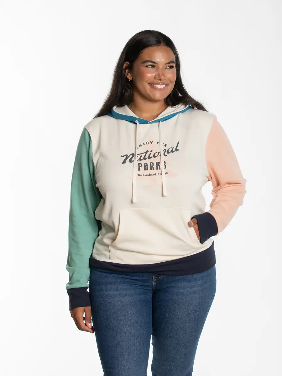 Colorblock National Park Hoodie Antler