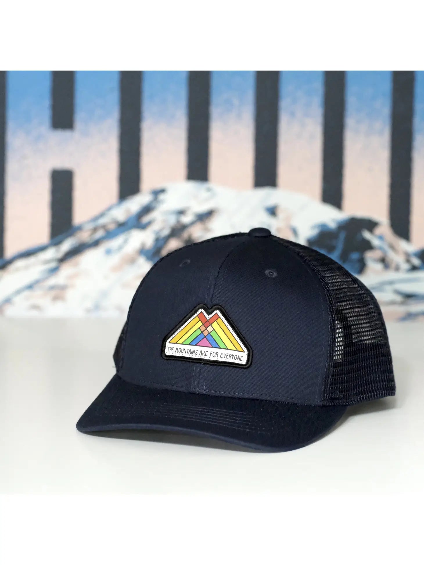 The Mountains Are For Everyone Trucker Patch Cap | Navy