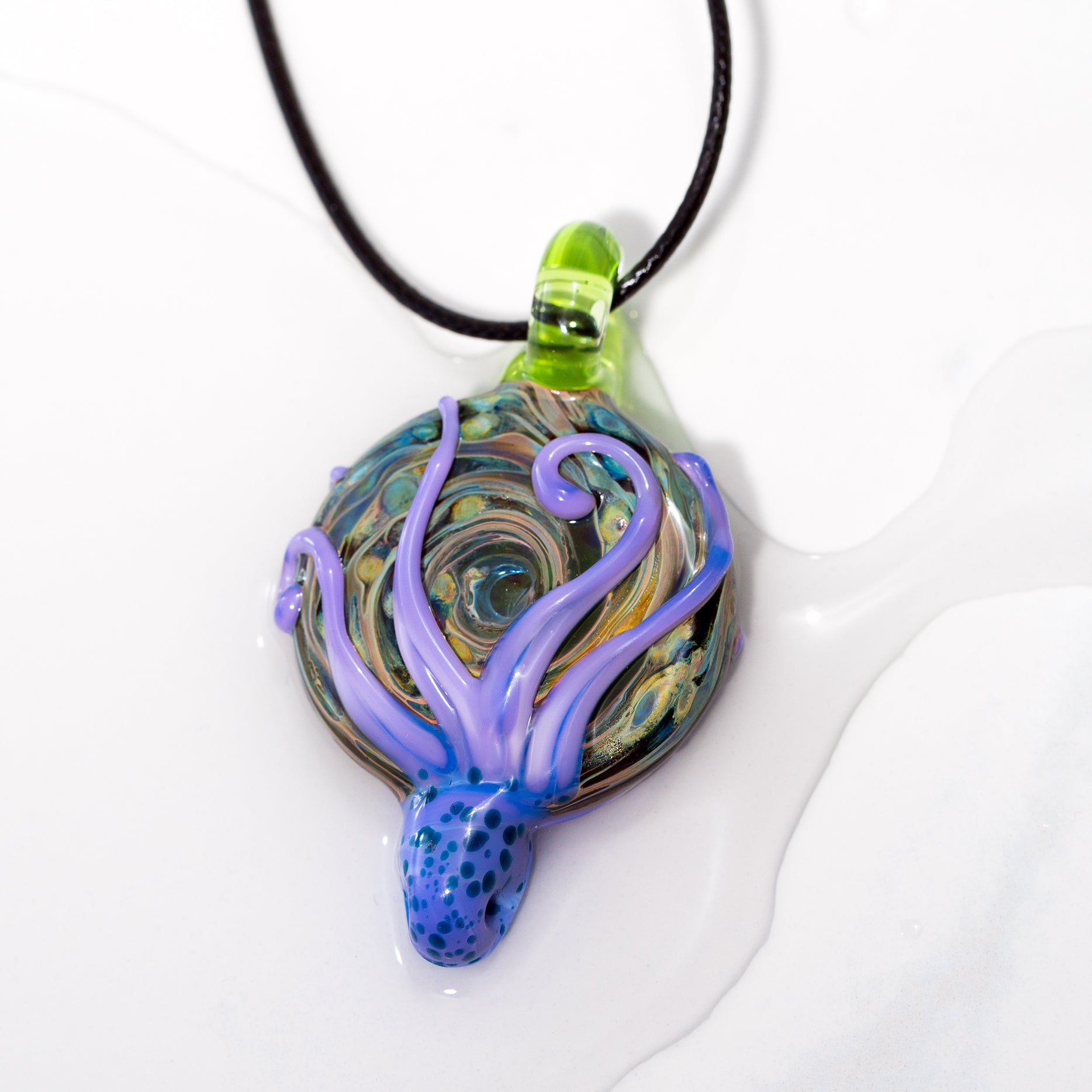 Glass Octopus Pendant