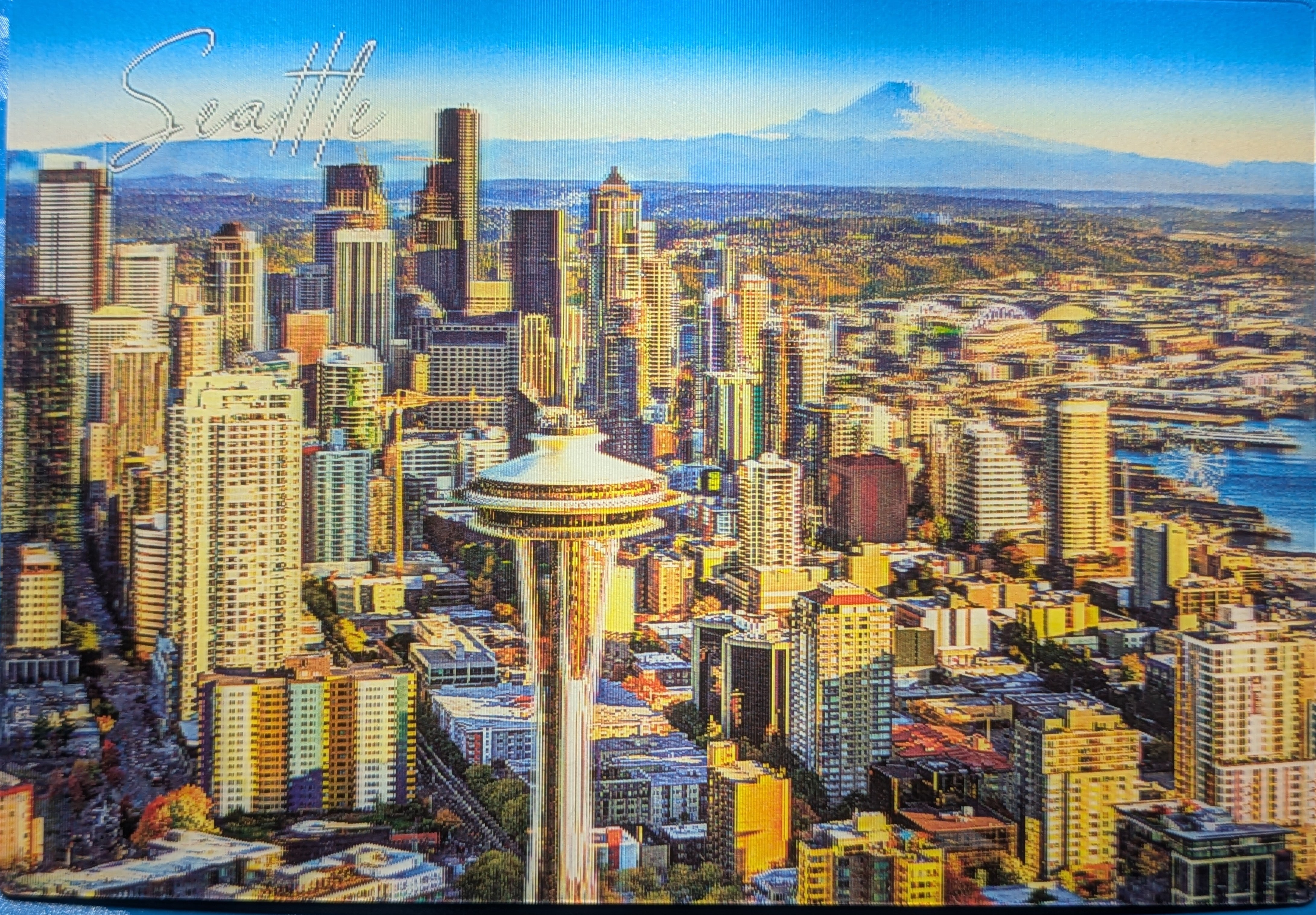 Seattle Space Needle 3D Postcard