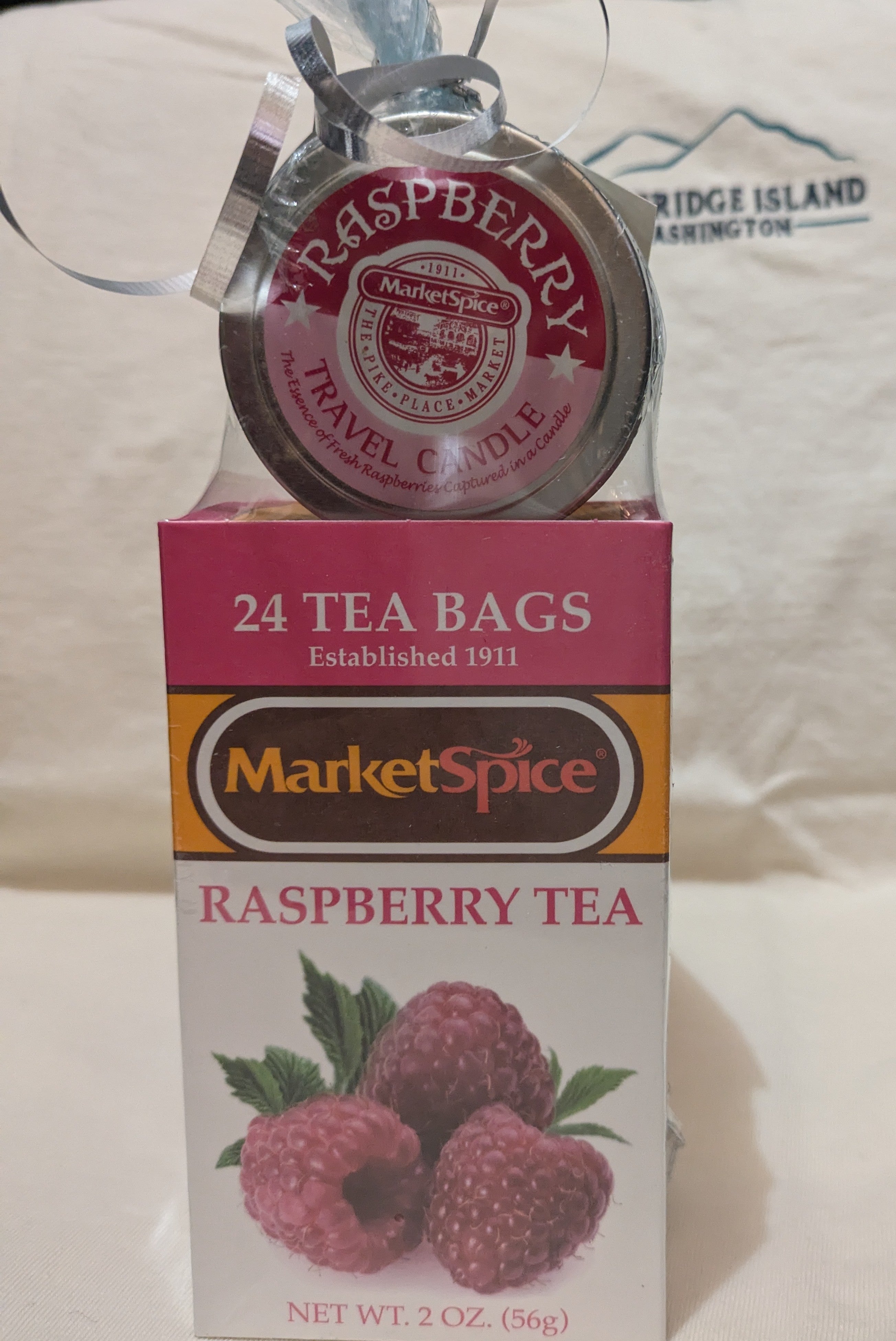 RASPBERRY TEA(24Tea TBGS) Candle Gift PK