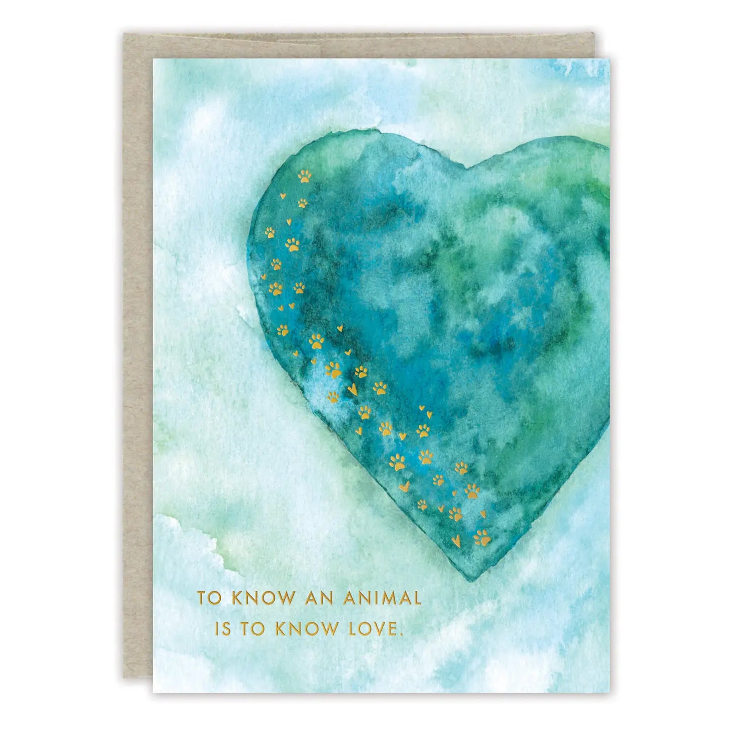 Paw Prints Pet Sympathy Card