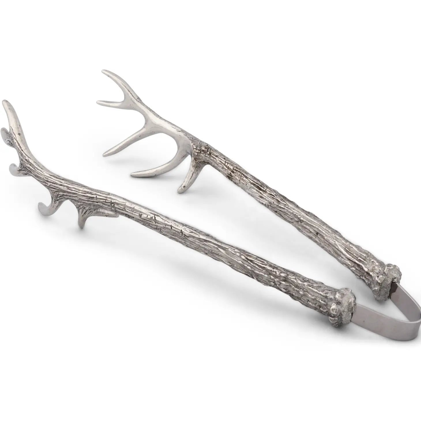 Pewter Antler Ice/Bread Tongs