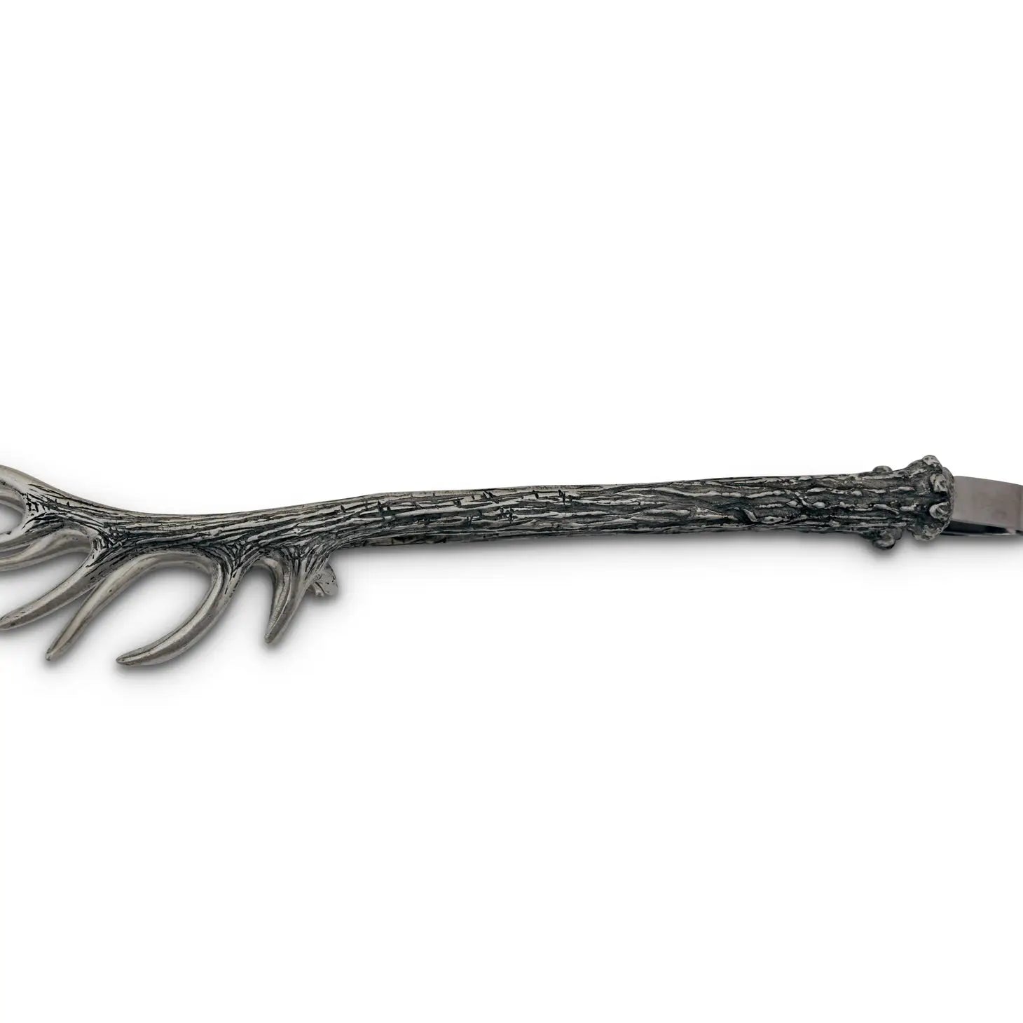 Pewter Antler Ice/Bread Tongs