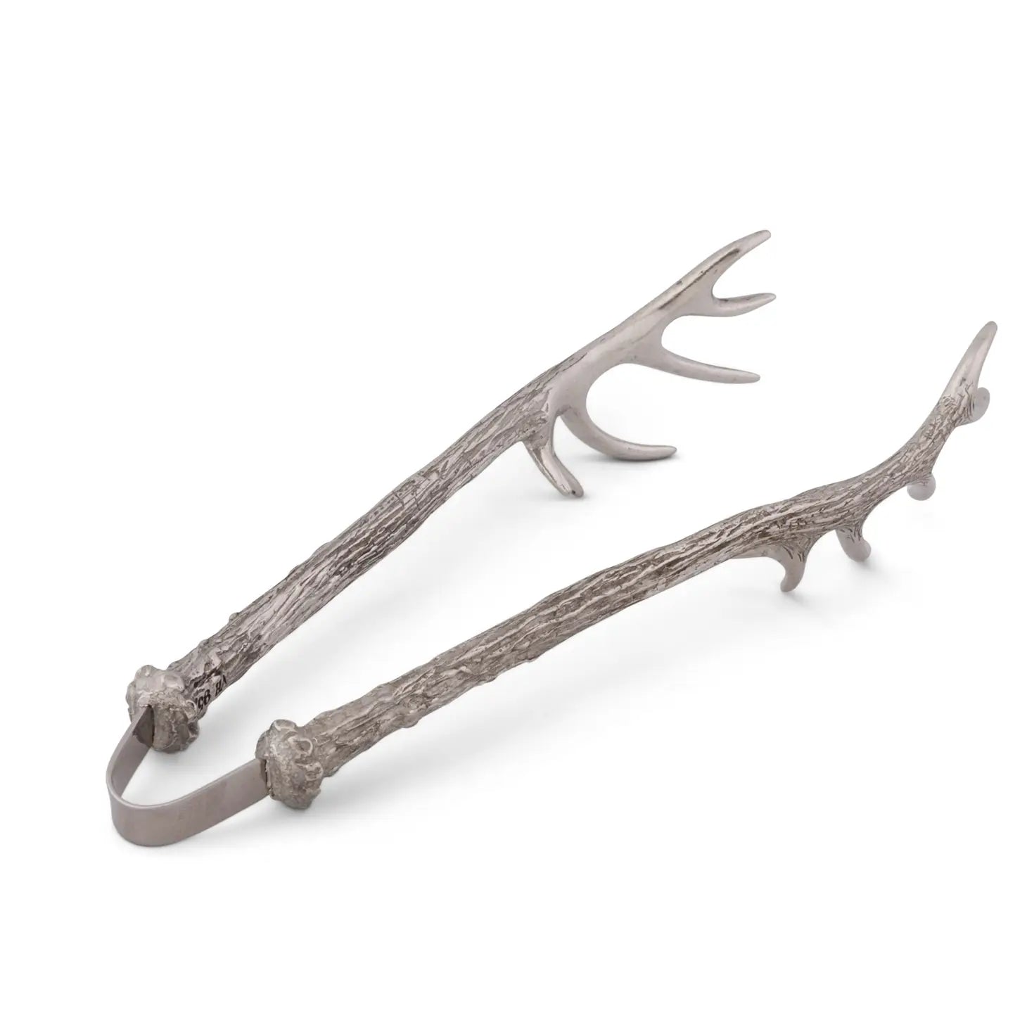 Pewter Antler Ice/Bread Tongs