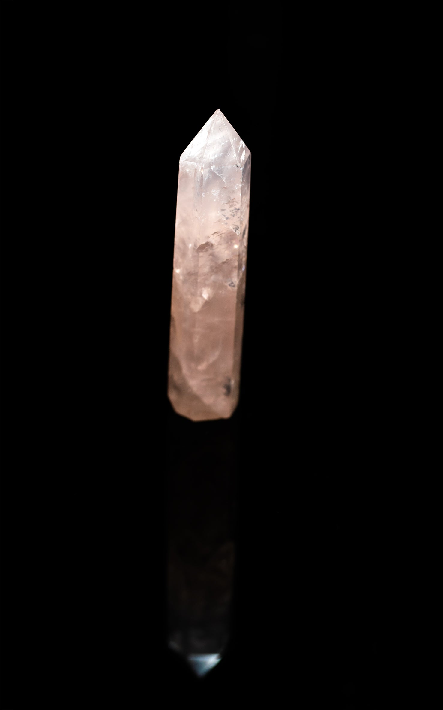 Rose Quartz Pointed Wand Various Sizes | Rose Quartz Point  2 to 2.3