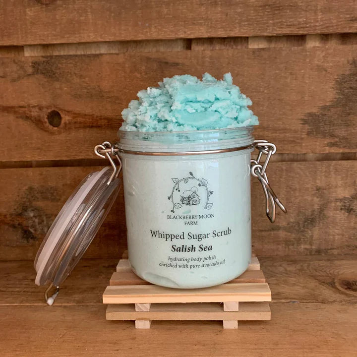 Blackberry Moon Whipped Sugar Scrub Salish Sea