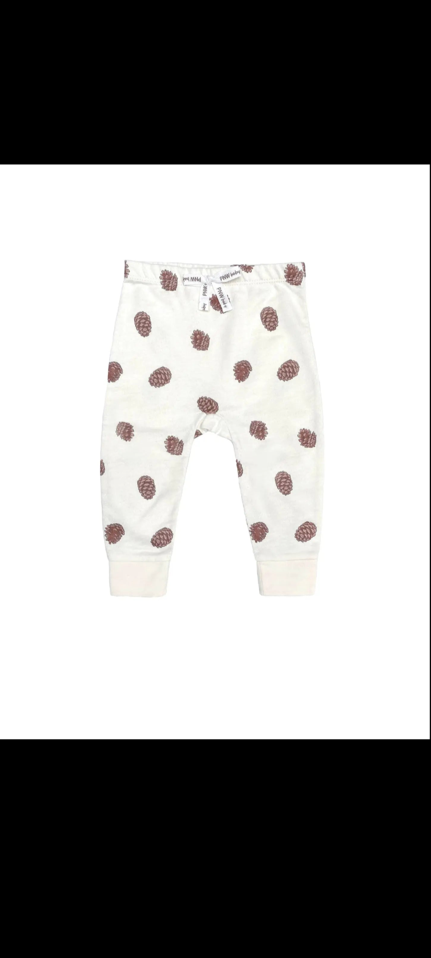 PNW Baby Pant- pinecones