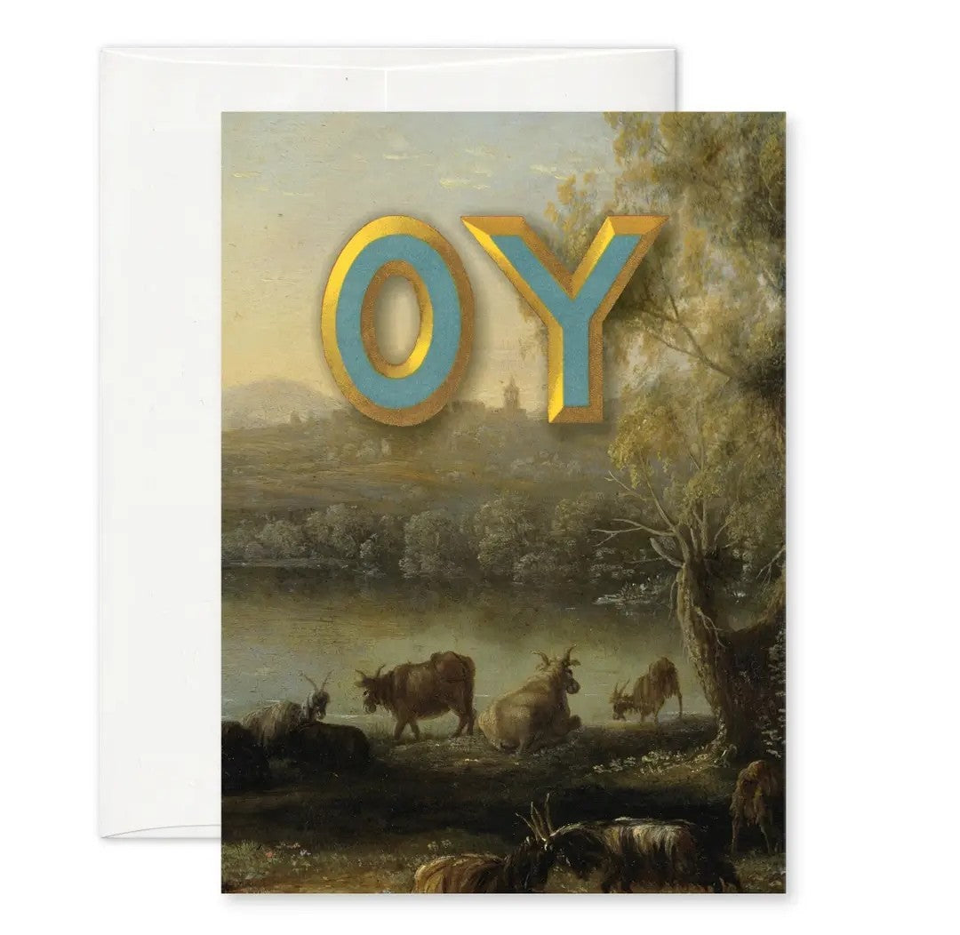 "Pastoral: OY" greeting card