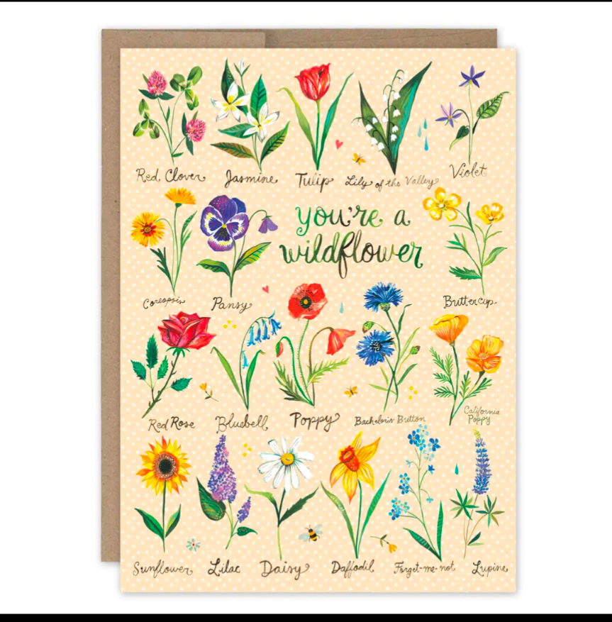 Wildflower Birthday Card