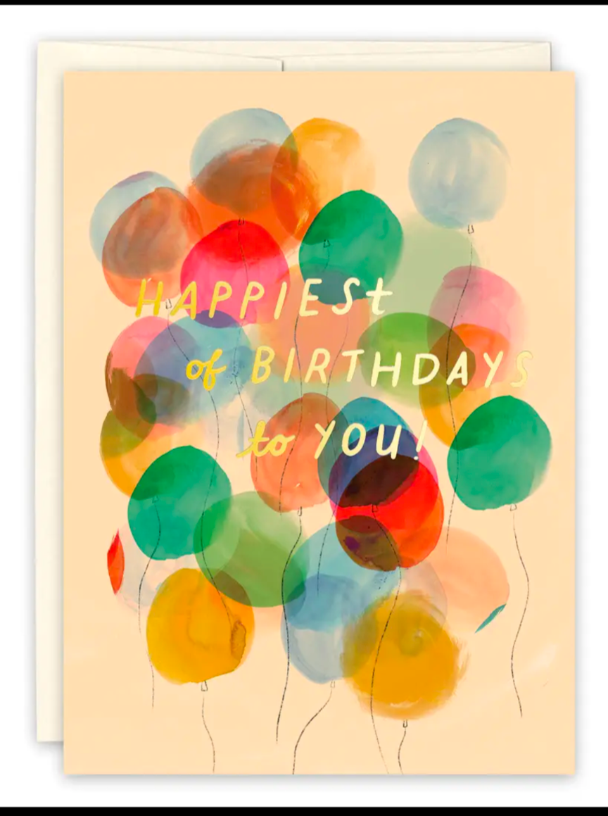 Balloons Birthday Card