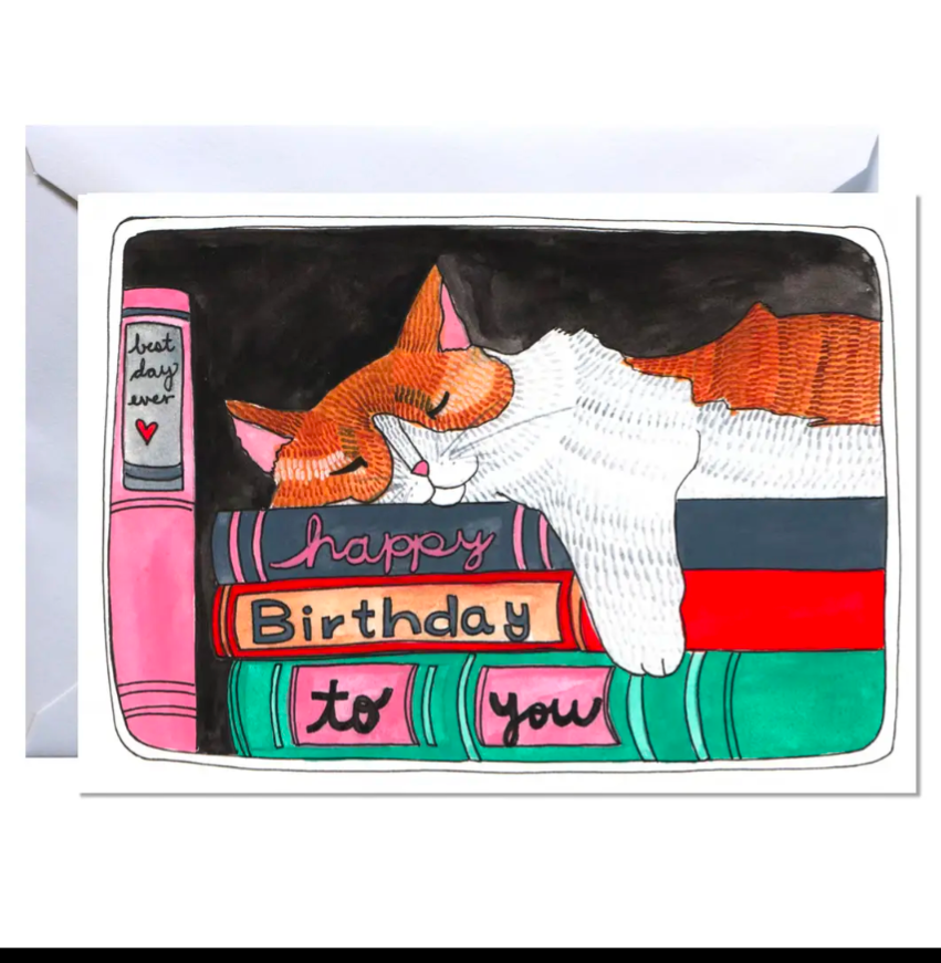 Cat Nap Birthday Card