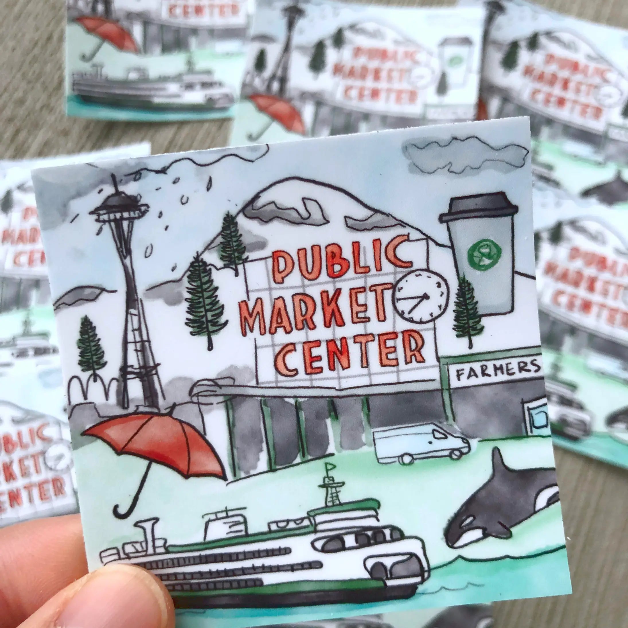 Seattle Icons Sticker