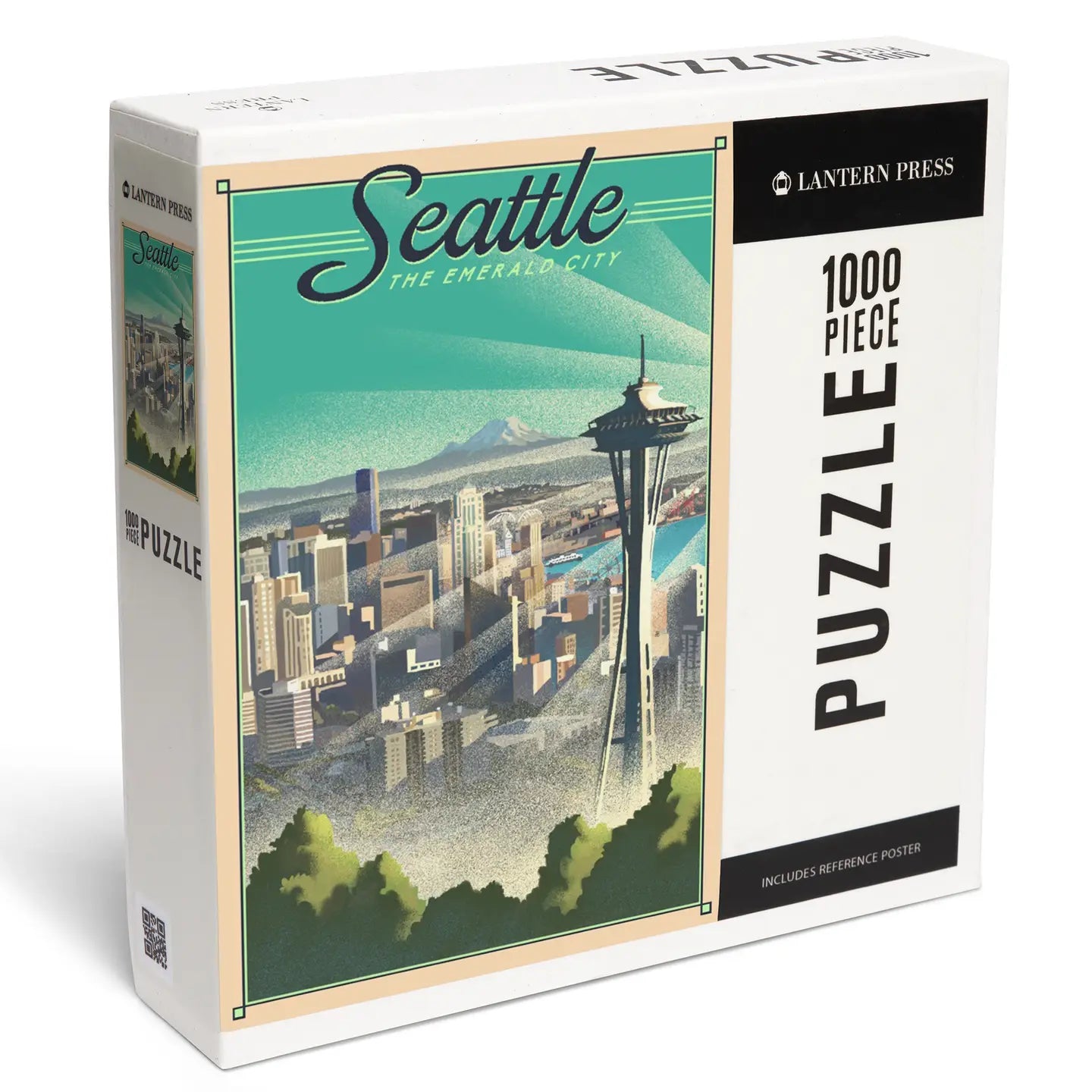 1000 Piece Puzzle Seattle, Washington, Skyline, Lithograph