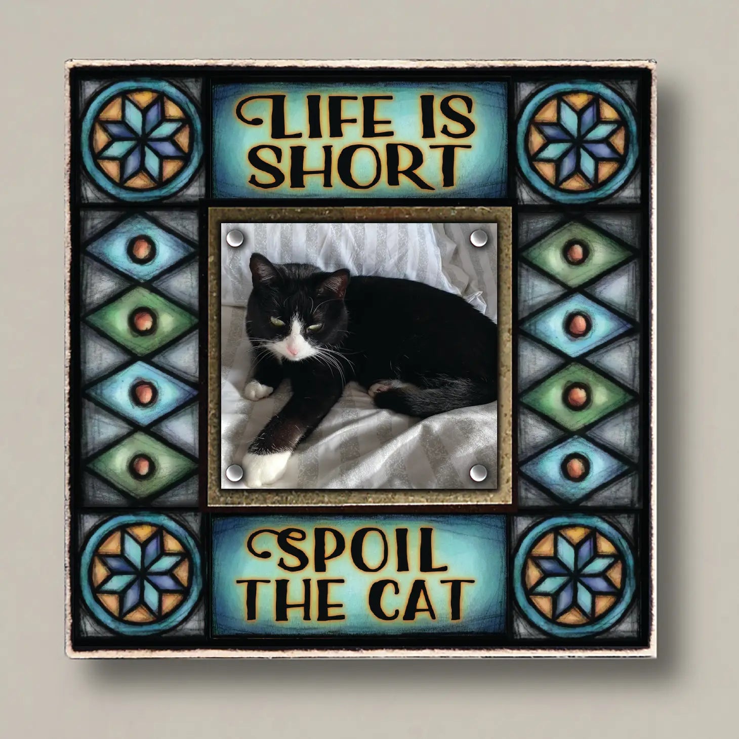 Spoil the Cat Pet Picture Frame Wall Art