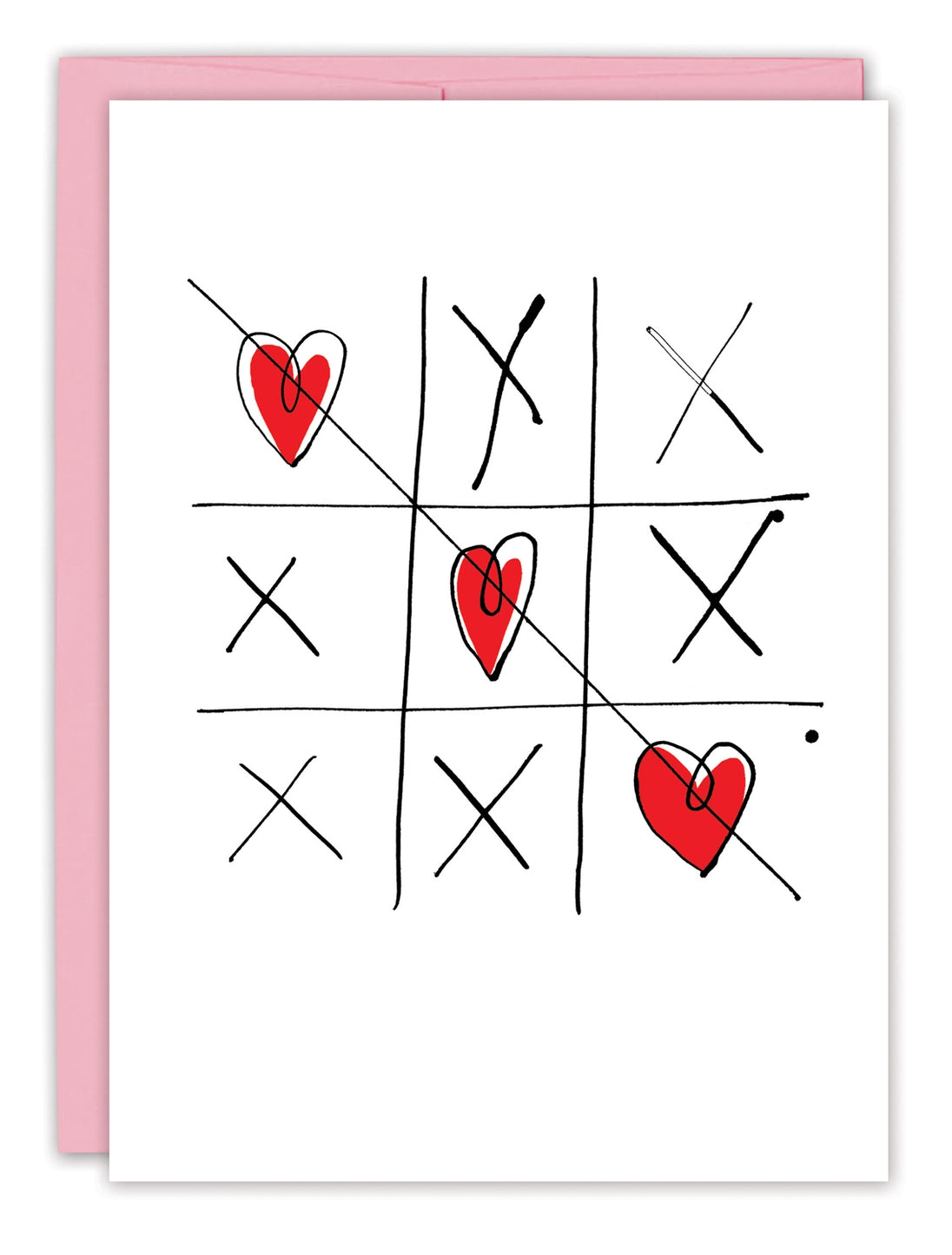 Tic Tac Toe Valentine's Day Card