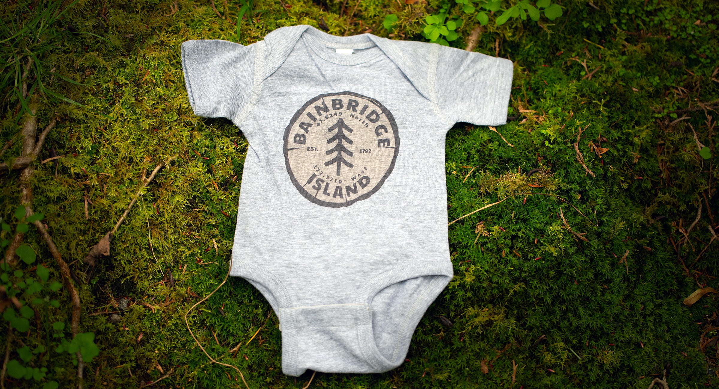 B.I. Tree Ring Onesie | Gray