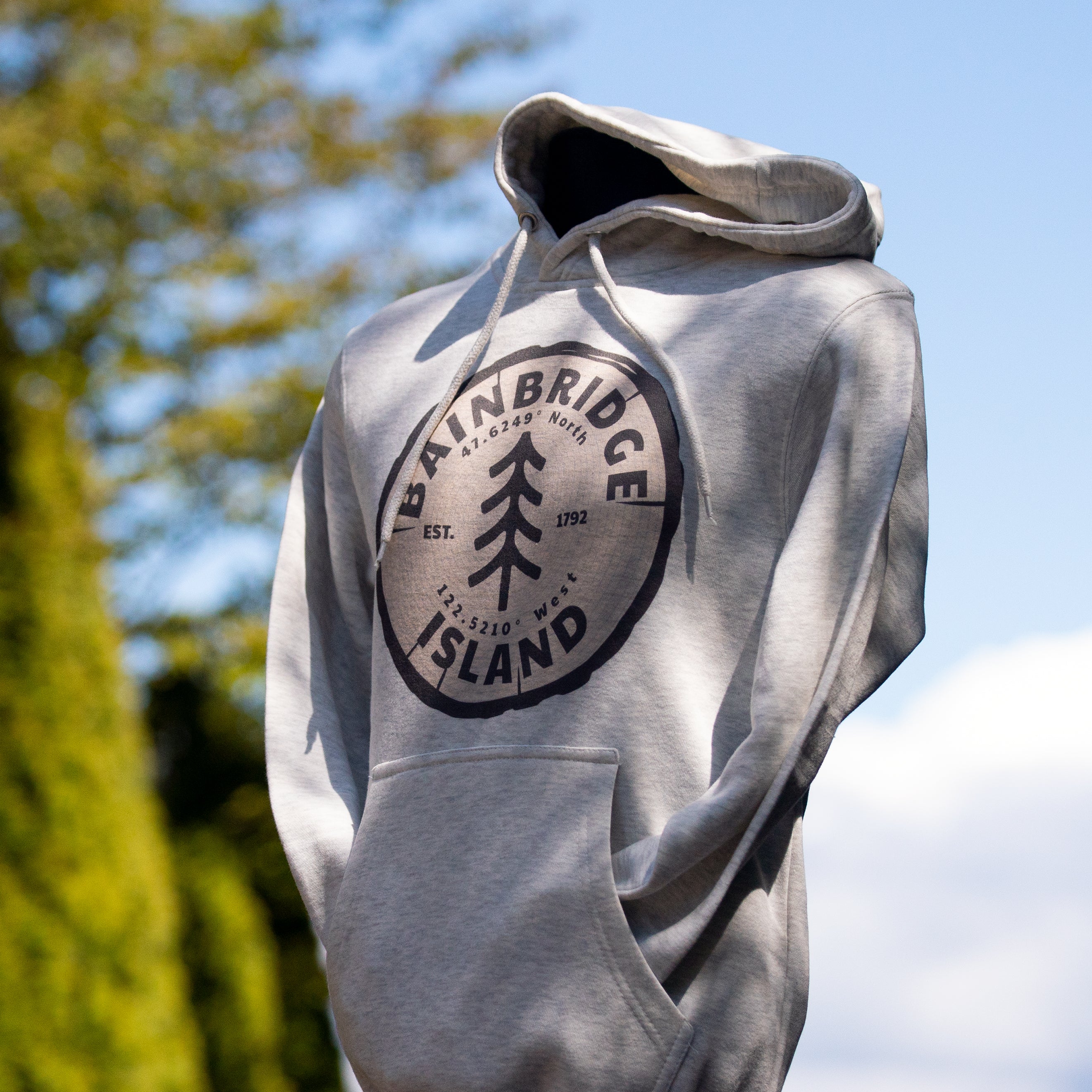 Bainbridge Island Tree Ring GPS | Hoodie