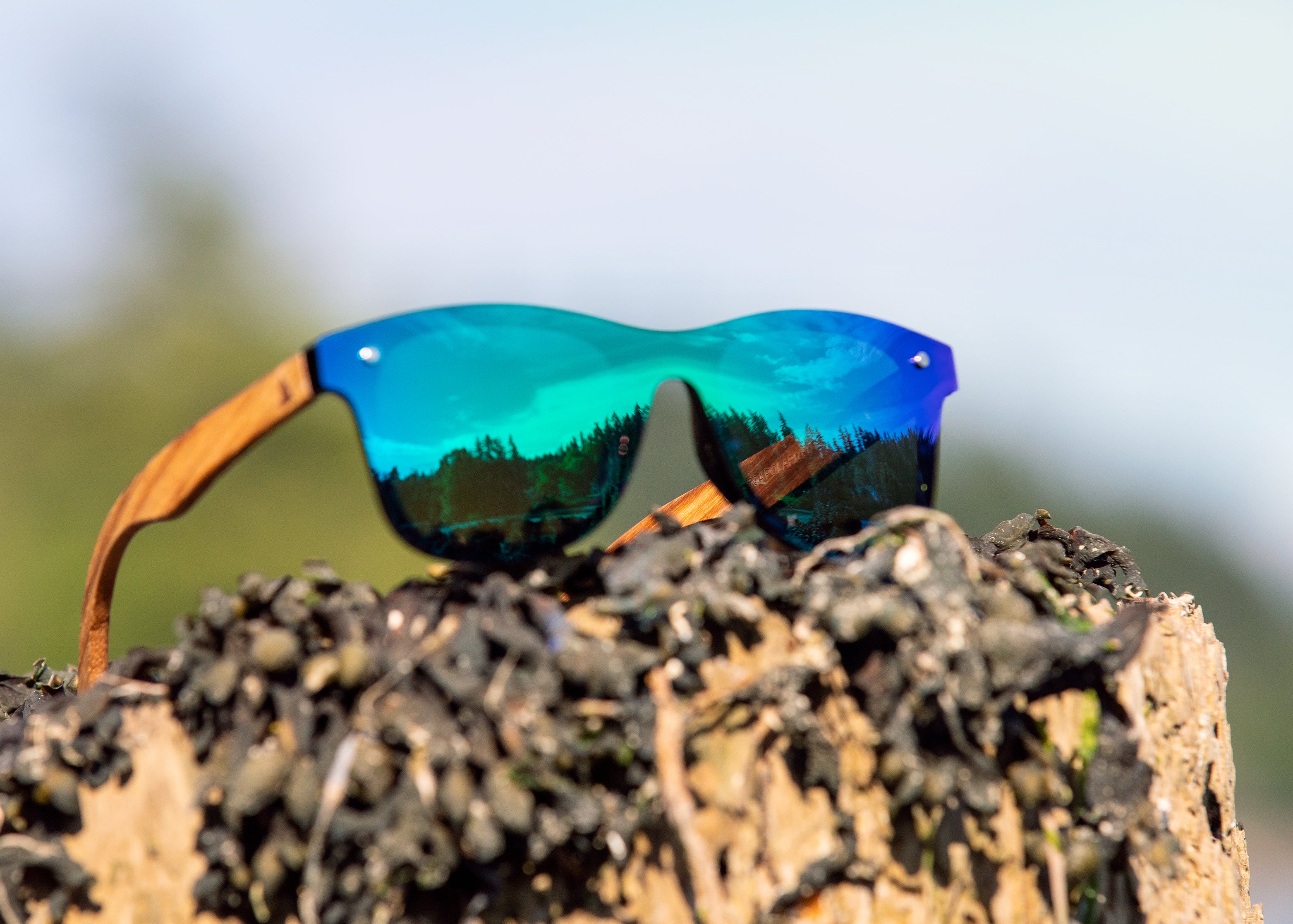 Real Wood Windscreen Style Sunglasses by WUDN