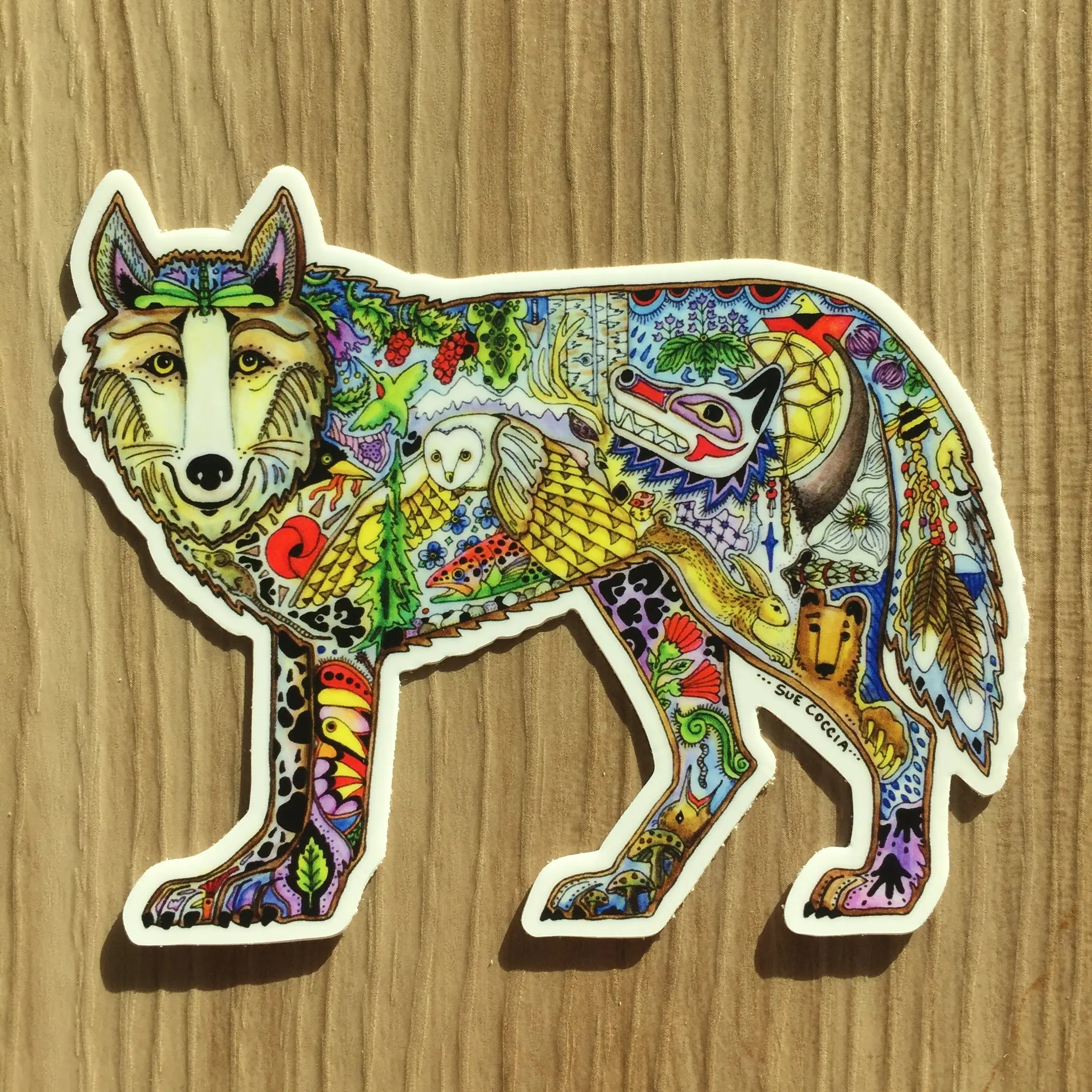 Wolf Standing Sticker