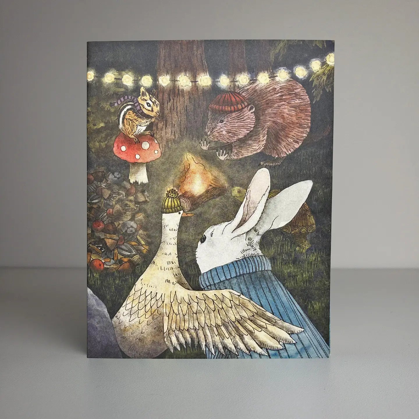 Woodland Society Blank Greeting Card