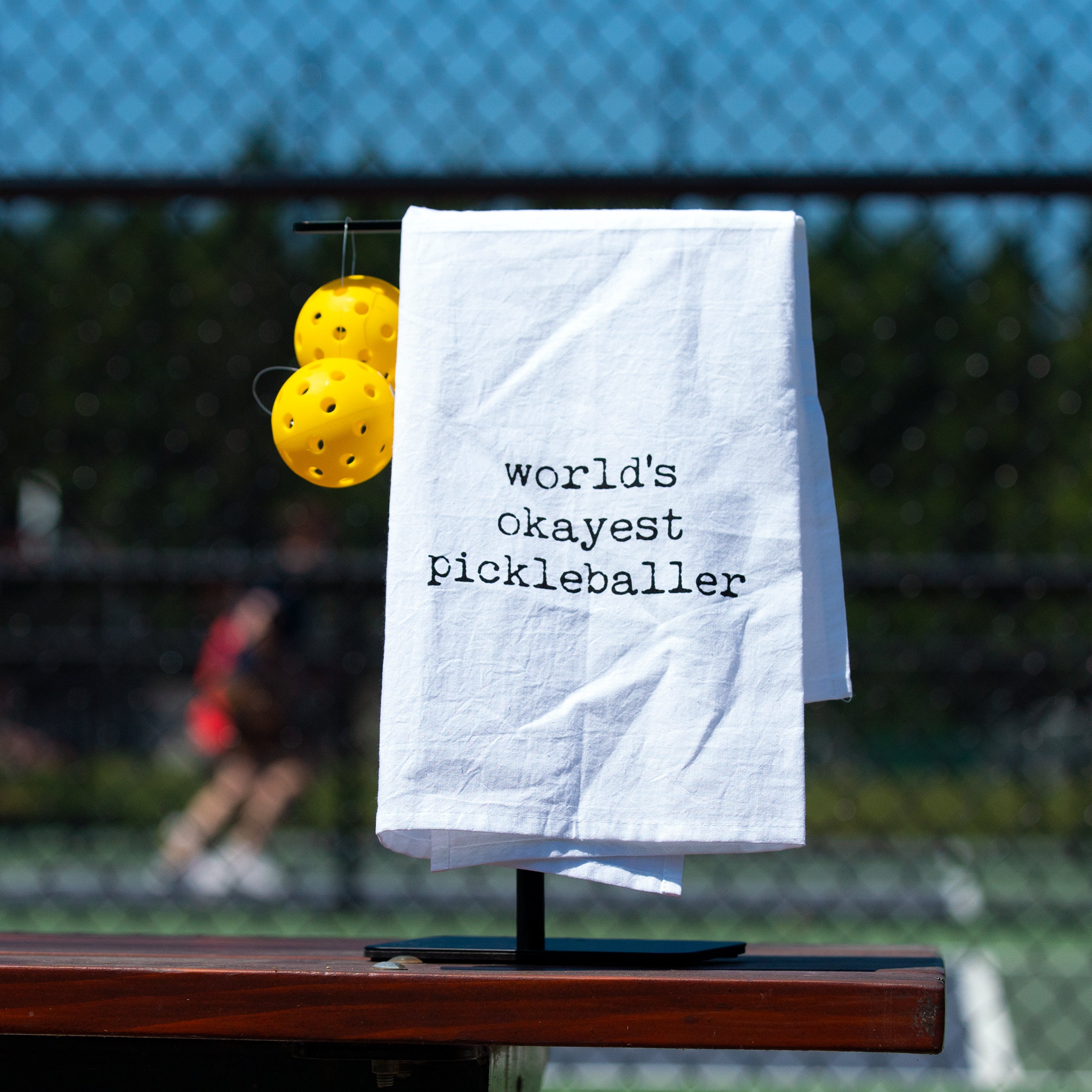 World's Okayest Pickleballer - Tea Towel