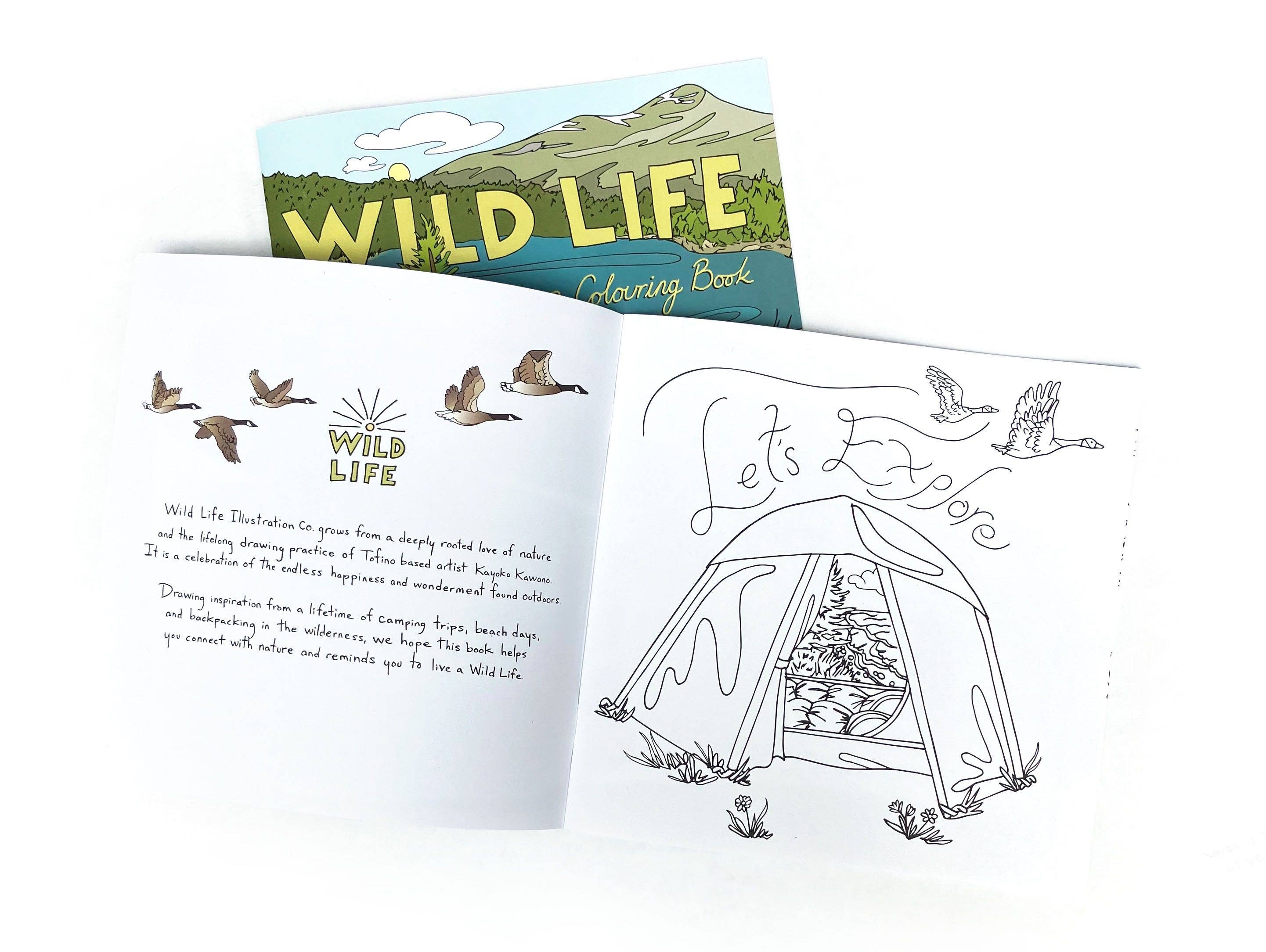 Wild Life Camp Colouring Book