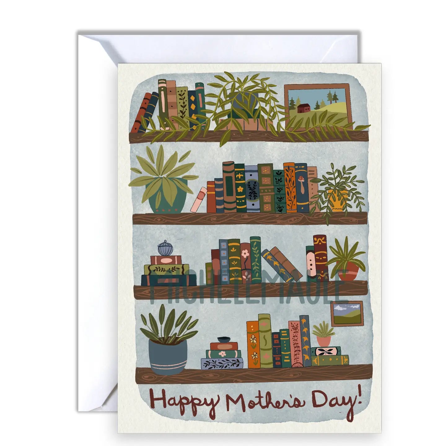 Mother's Day Card - Mom's Bookcase