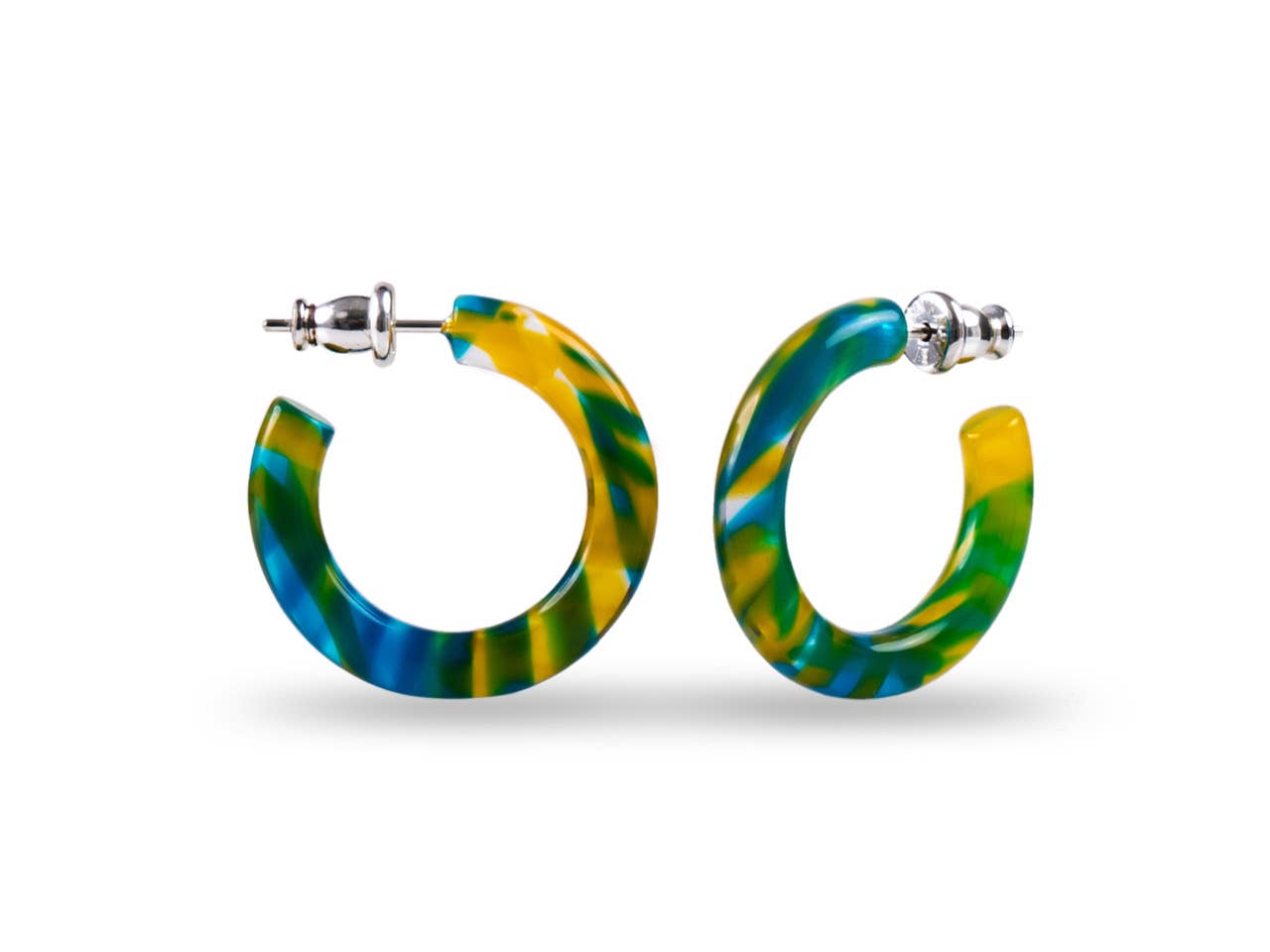 Ultra Mini Hoop Collection | Small Acetate Hoops: Reef