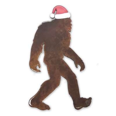 Bigfoot Santa Magnet