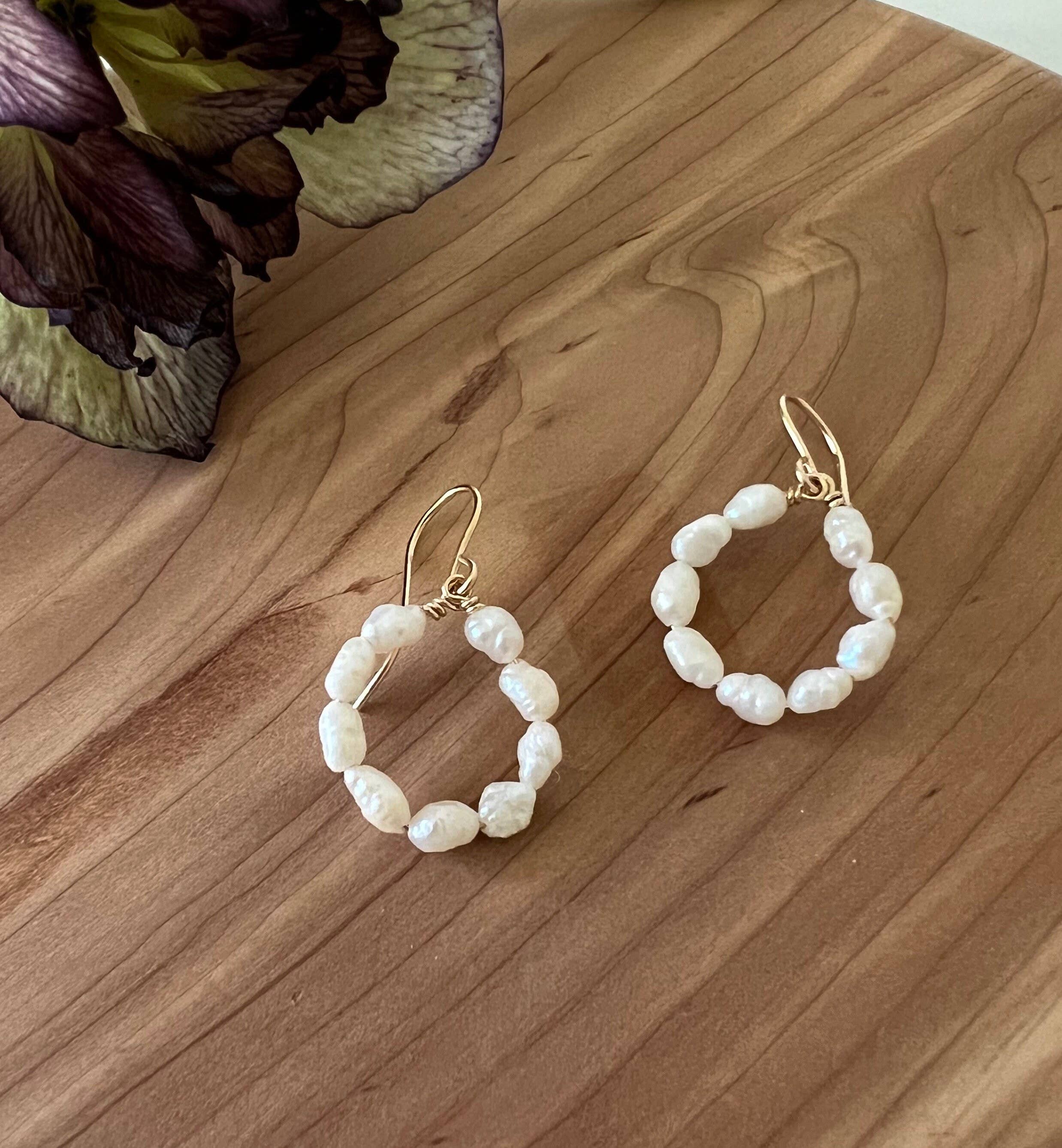 Freshwater Pearl Cluster Earrings