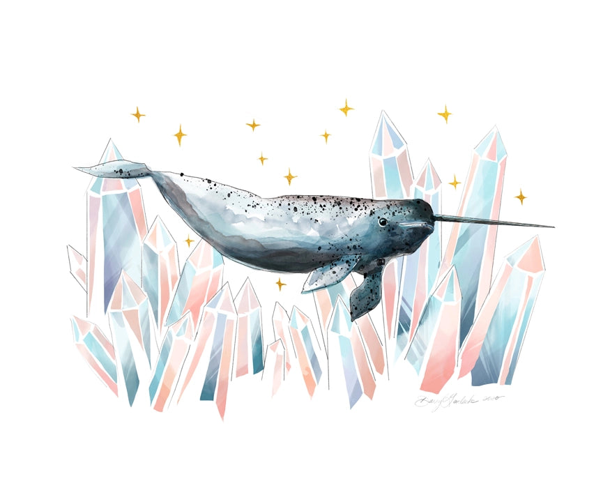 Crystal Narwhal | Art Prints