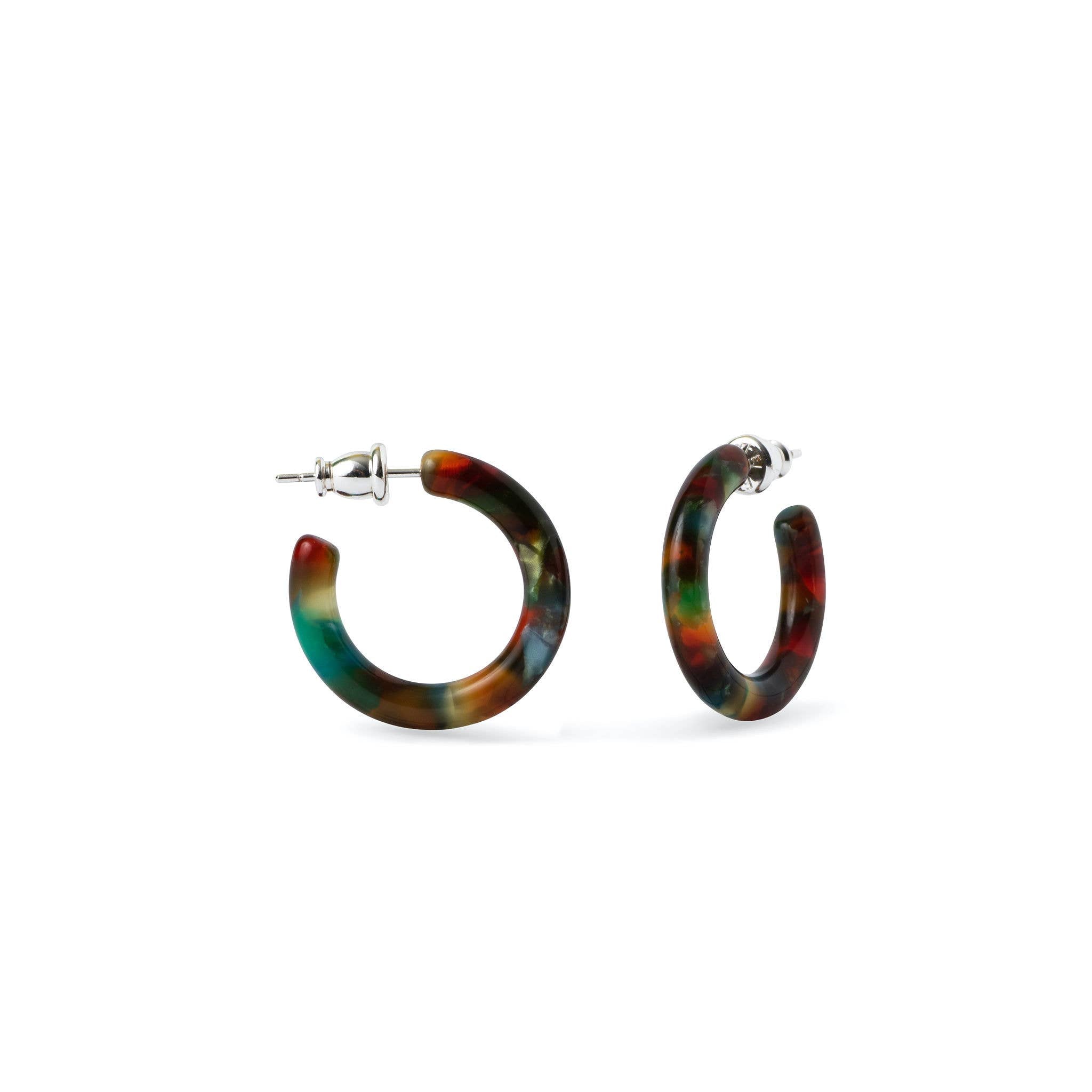 Ultra Mini Hoop Collection | Small Acetate Hoops: Reef