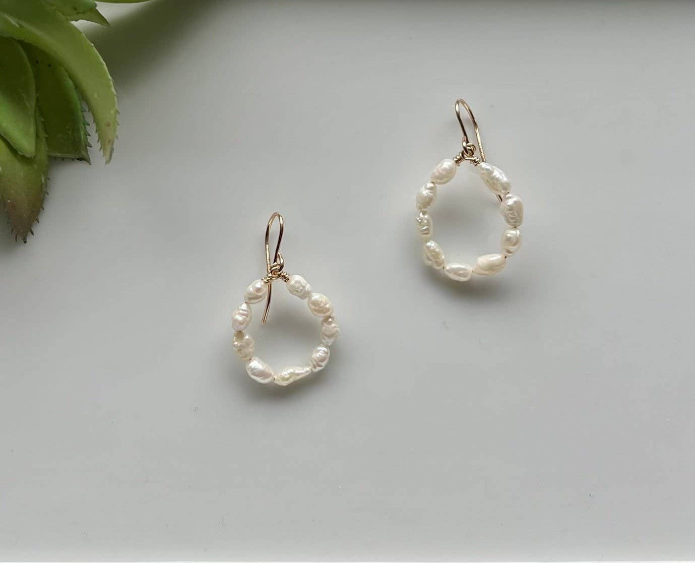 Freshwater Pearl Cluster Earrings