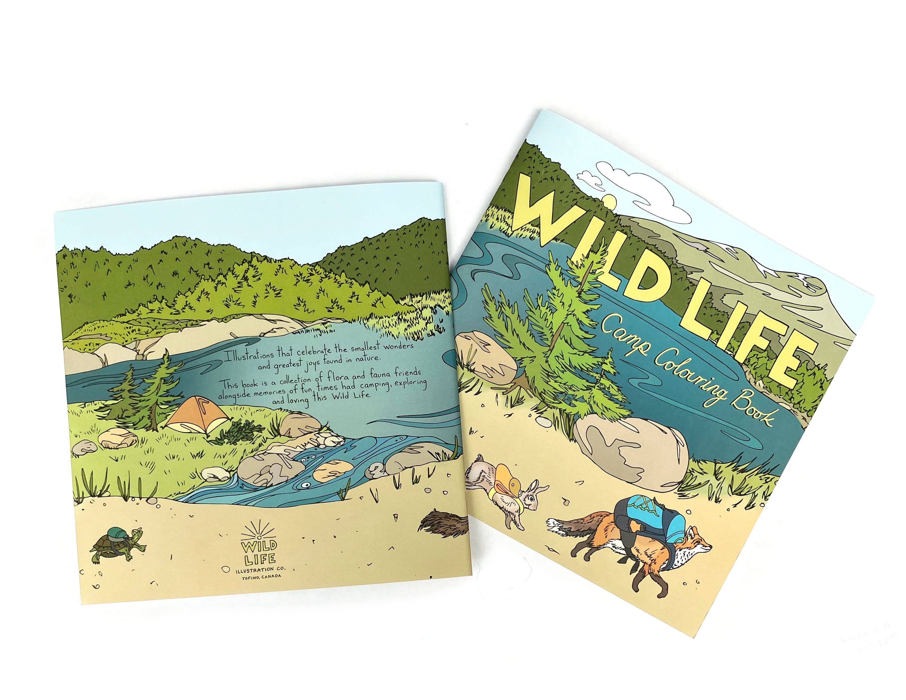 Wild Life Camp Colouring Book