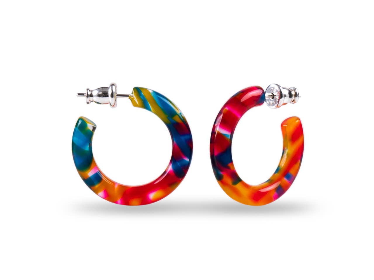 Ultra Mini Hoop Collection | Small Acetate Hoops: Reef