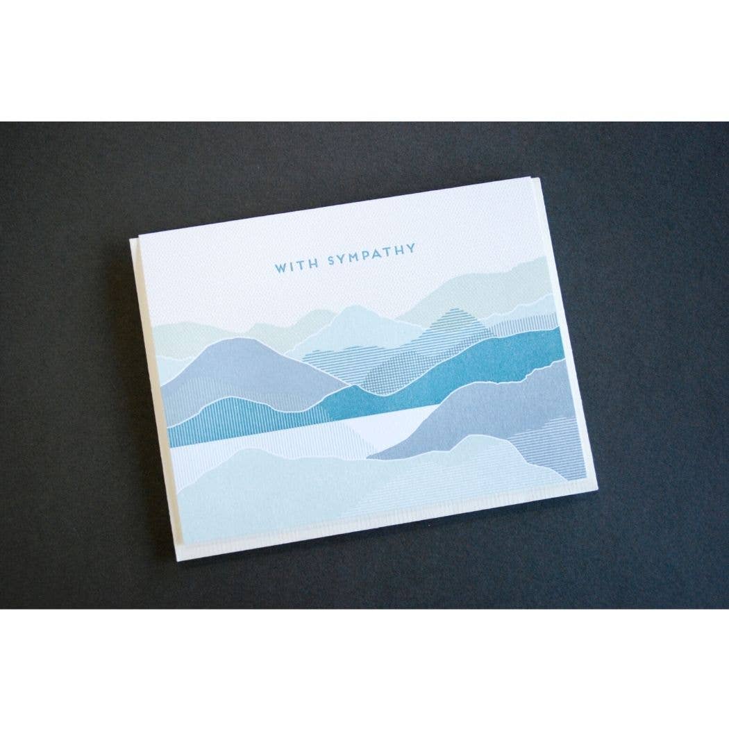 With Sympathy Coastal Card: SIngle Card