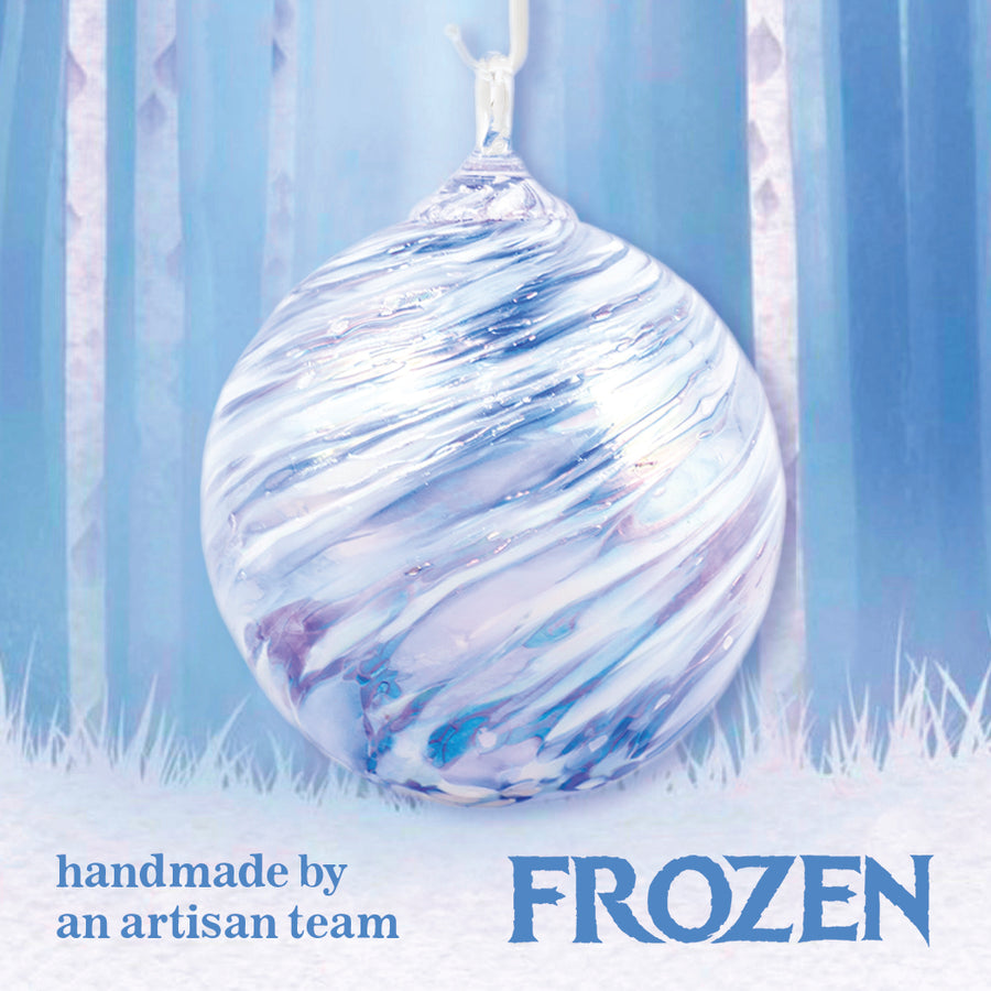 Frozen Glass Ornament by Glass Eye Studio