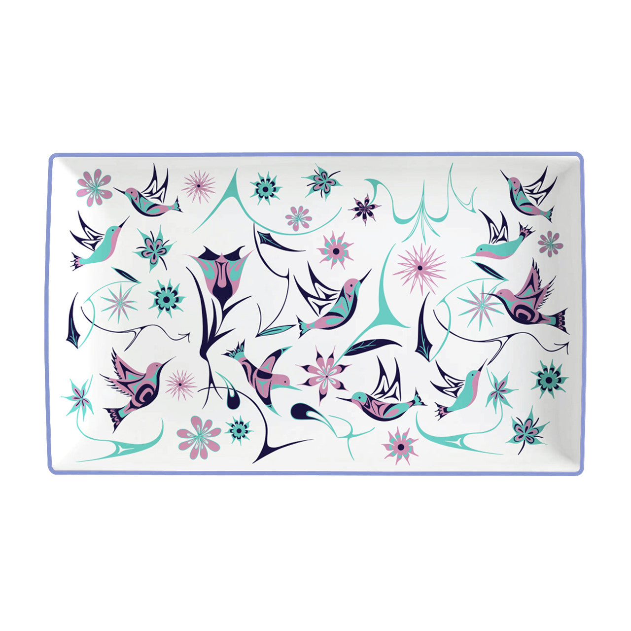 Rectangular Platter - Hummingbird by Nicole La Rock