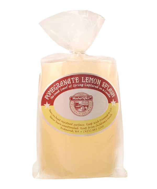 Pomegranate Lemon Splash Pillar Candle