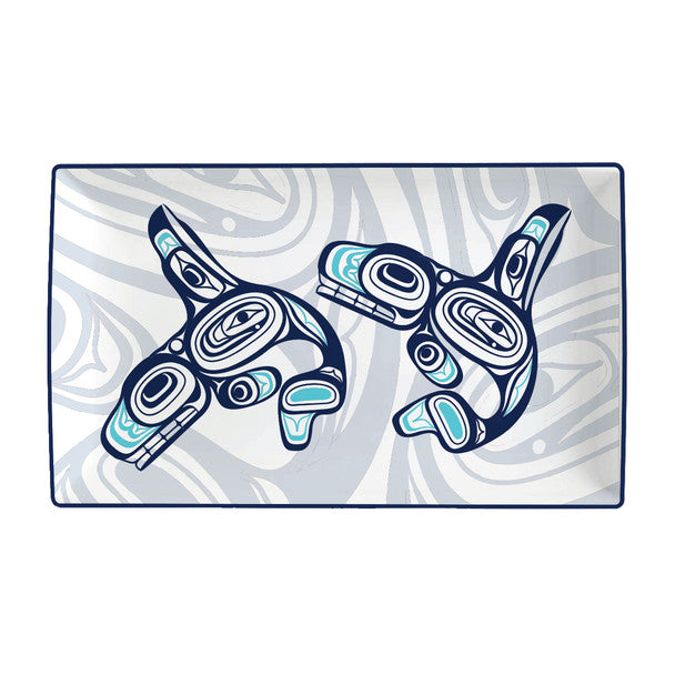 Rectangular Platter - Whale by Ernest Swanson (Haida)