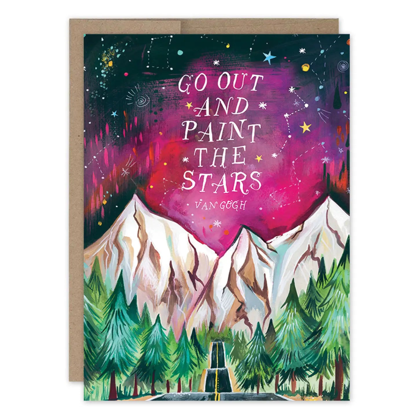 Go Out And Paint the Stars Encouragement Card