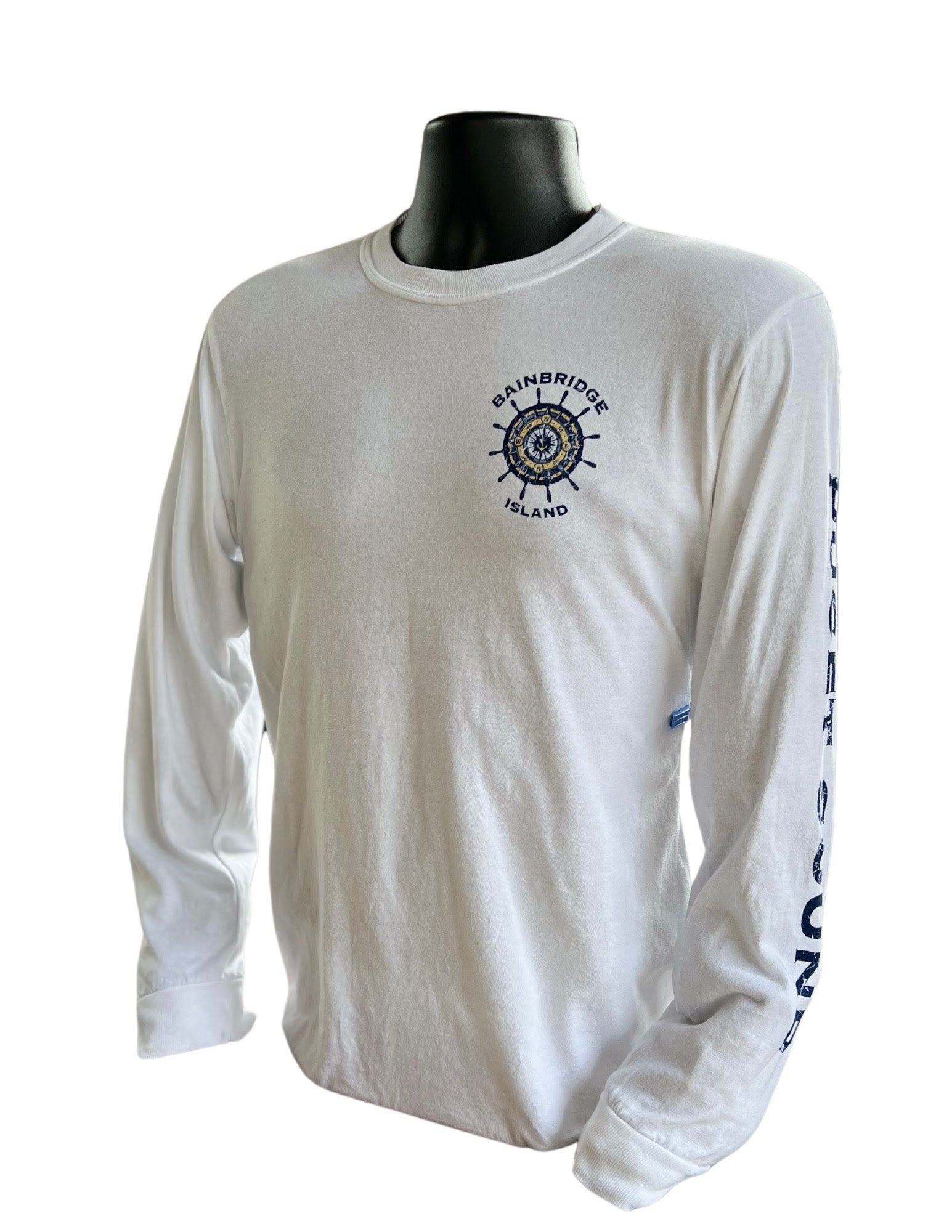 Bainbridge Island Harbormaster Long Sleeve Shirt - White